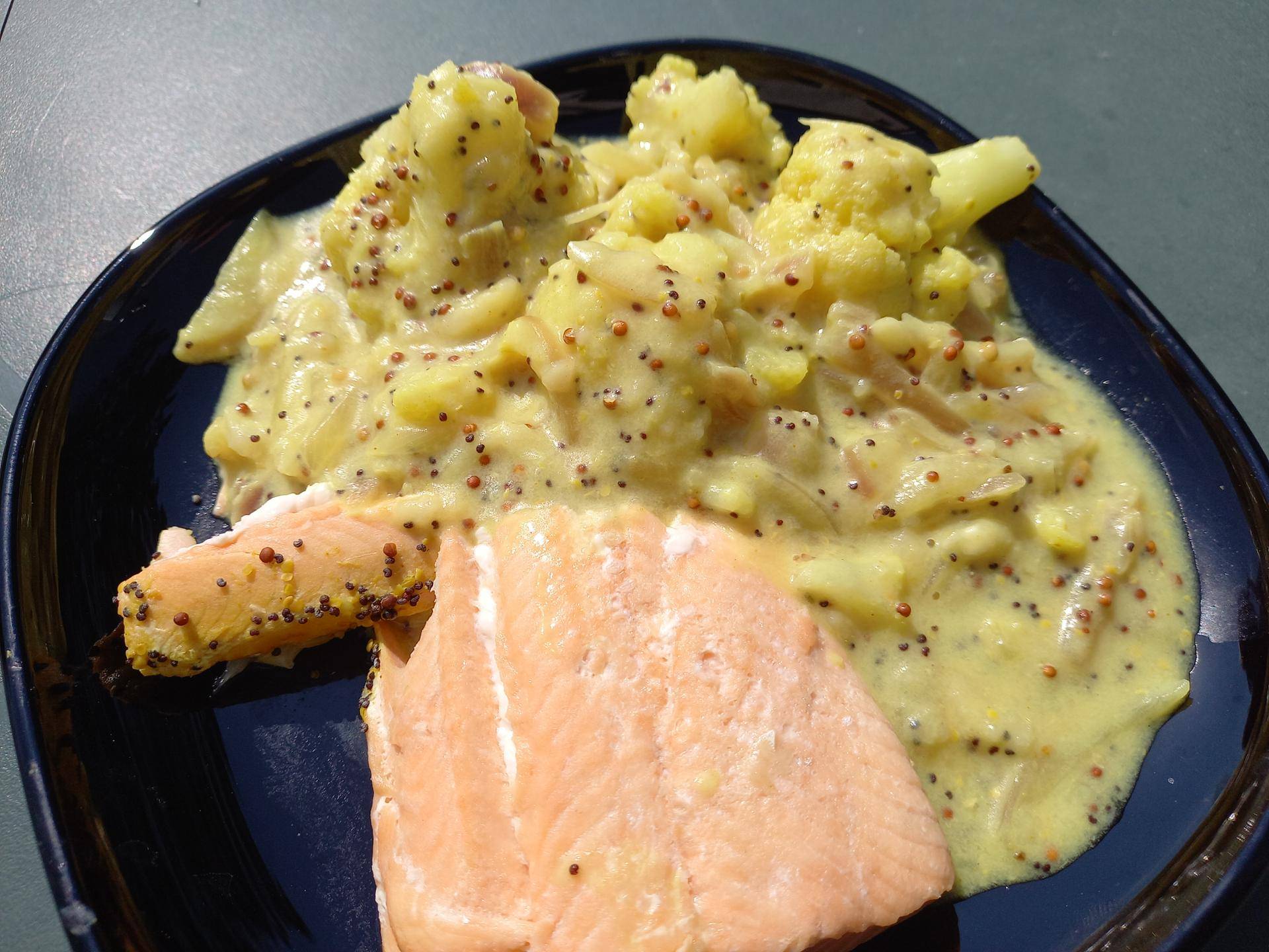 Curry de saumon à la moutarde - Recette Cookeo | Moulinex