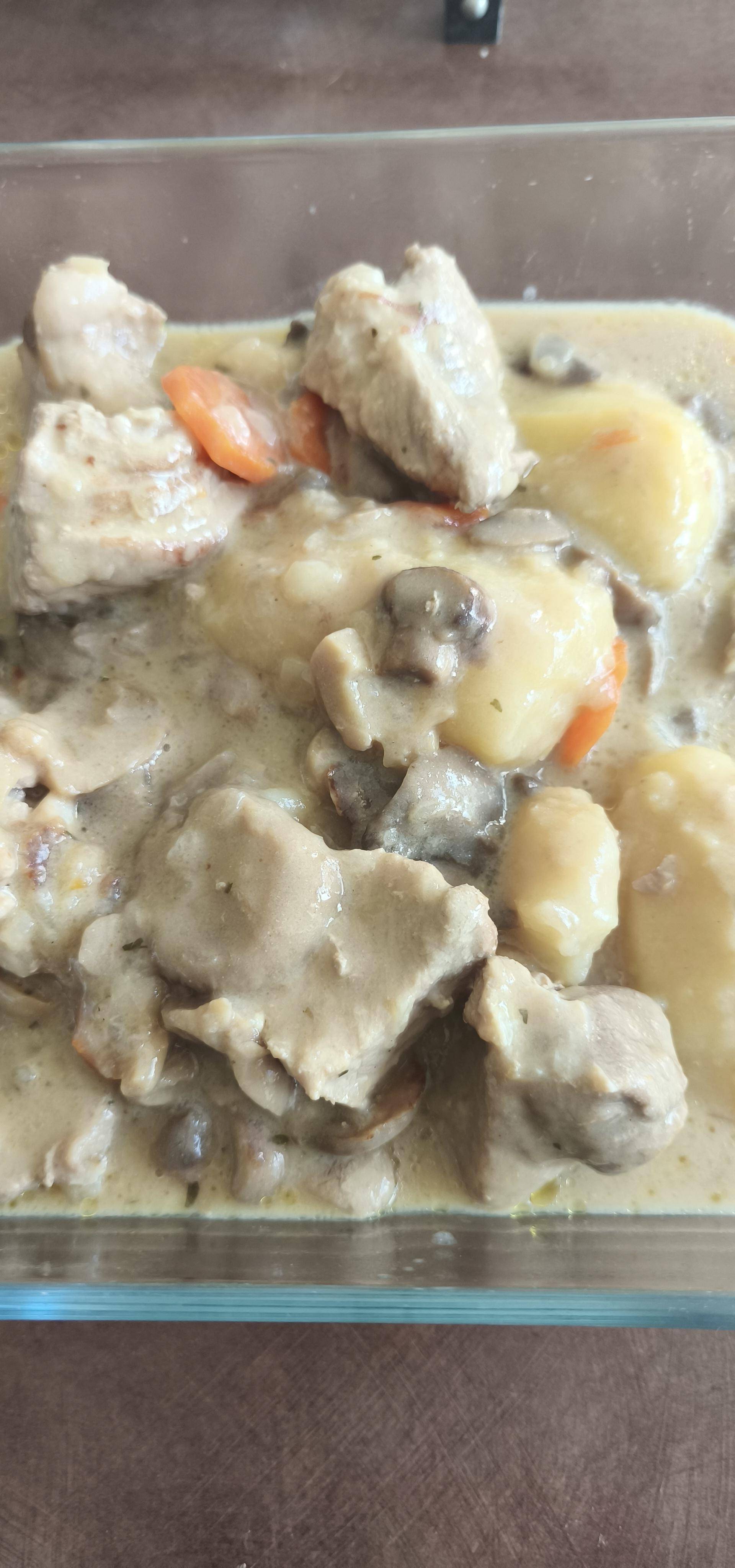 Sauté de porc a la moutarde sauce champigons - Recette Cookeo | Moulinex