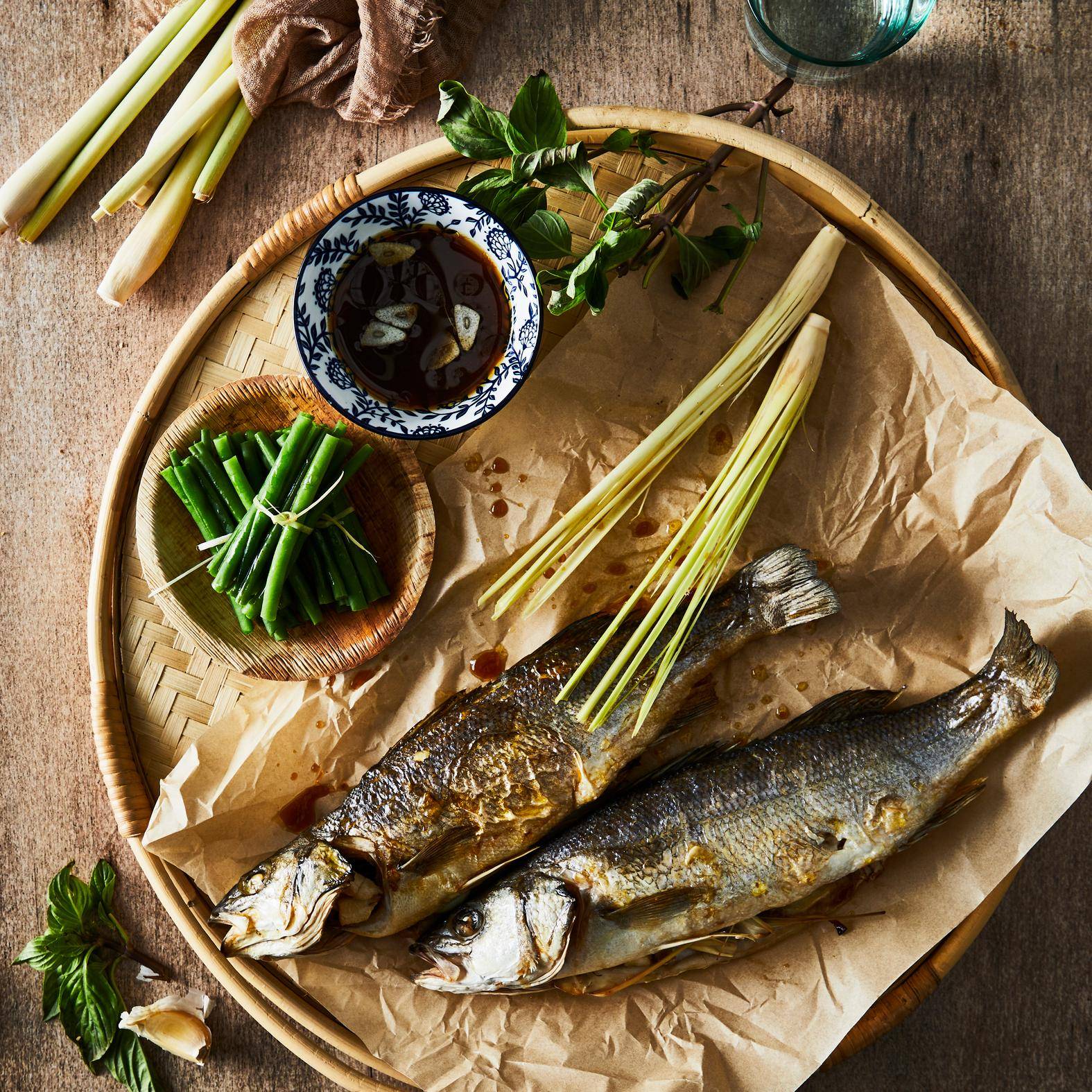 Bar entier frit sauce poisson - Recepten EASY FRY GRILL & STEAM 3 in 1 | Moulinex