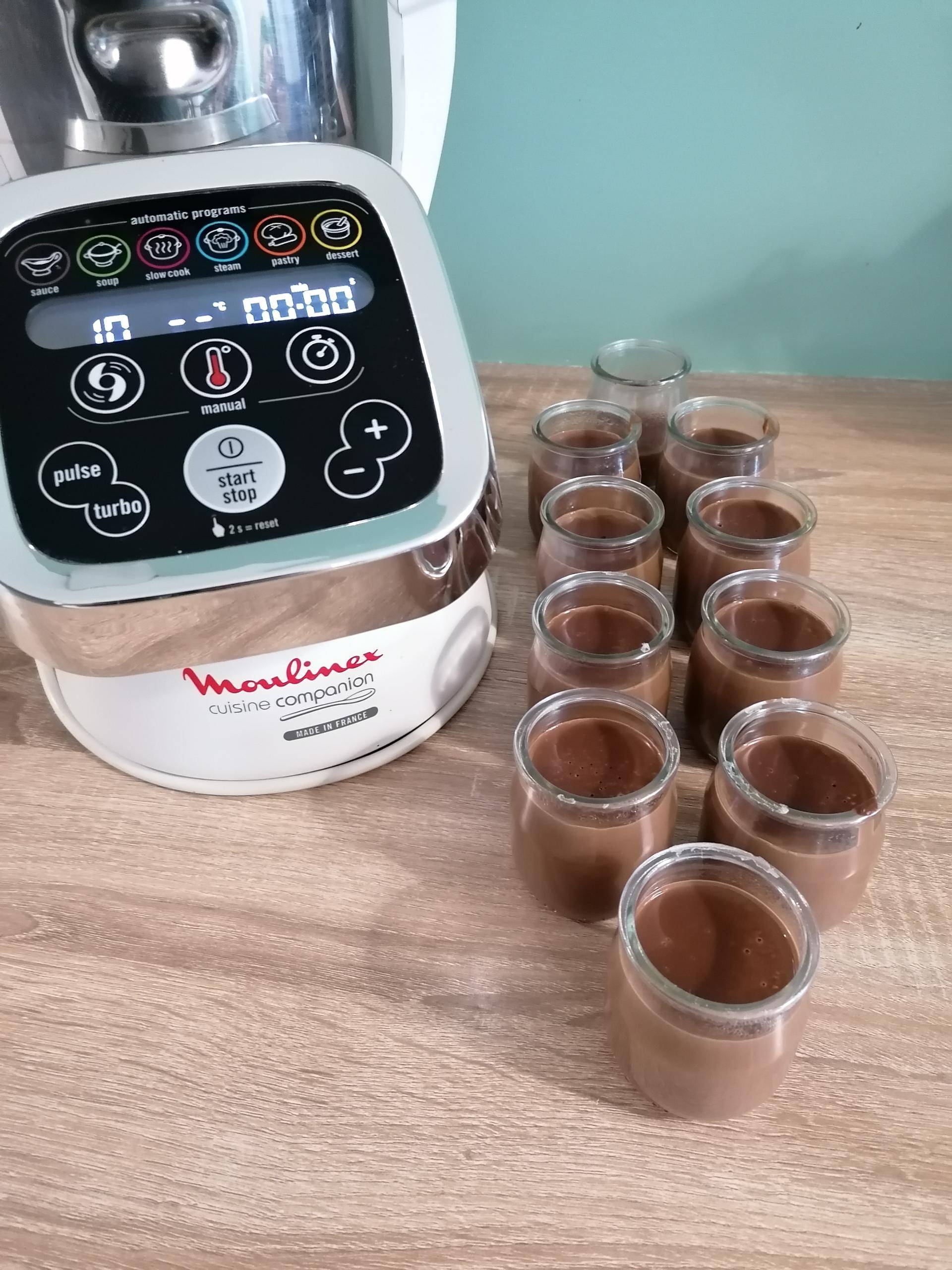 Crème au chocolat sans œuf - Recette Companion | Moulinex