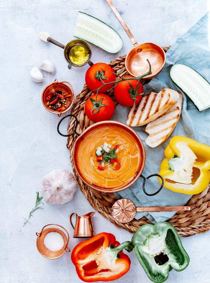 Gaspacho tomate-poivron - Recette Perfectmix + | Moulinex