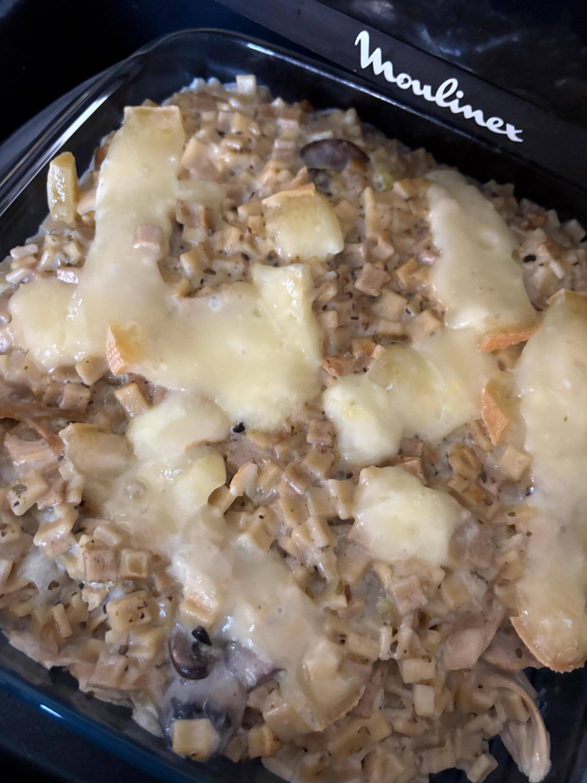 Gratin de crozet poulet, champignons - Recepten Cookeo V3 Mini | Moulinex