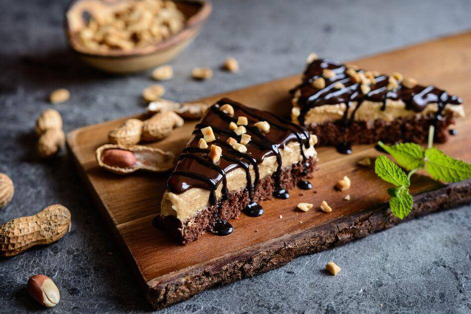 Gâteau beurre de cacahuète et pépites de chocolat sans farine - Recepten Perfectmix + | Moulinex