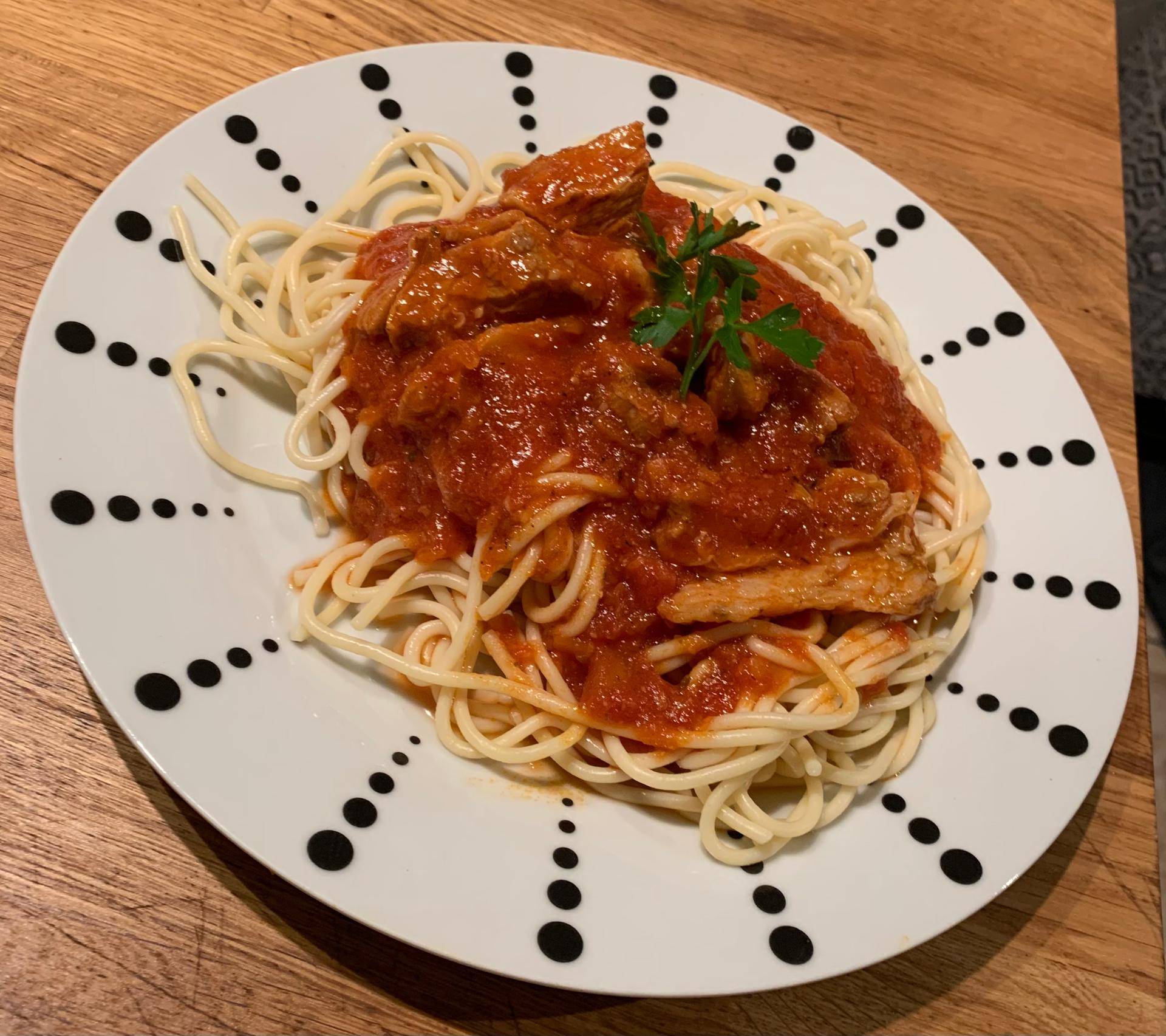 Spaguettis à la sauce aux tendrons de veau - Recepten Companion Connect XL | Moulinex