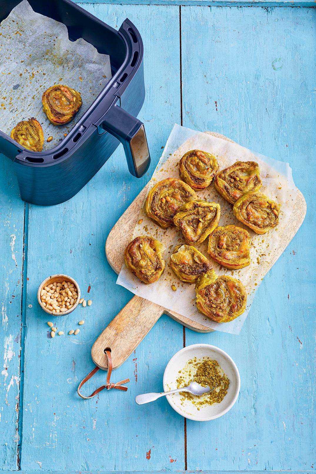 Roulés au pesto et mozzarella - Recepten EASY FRY & GRILL 2 in 1 MECHANICAL | Moulinex