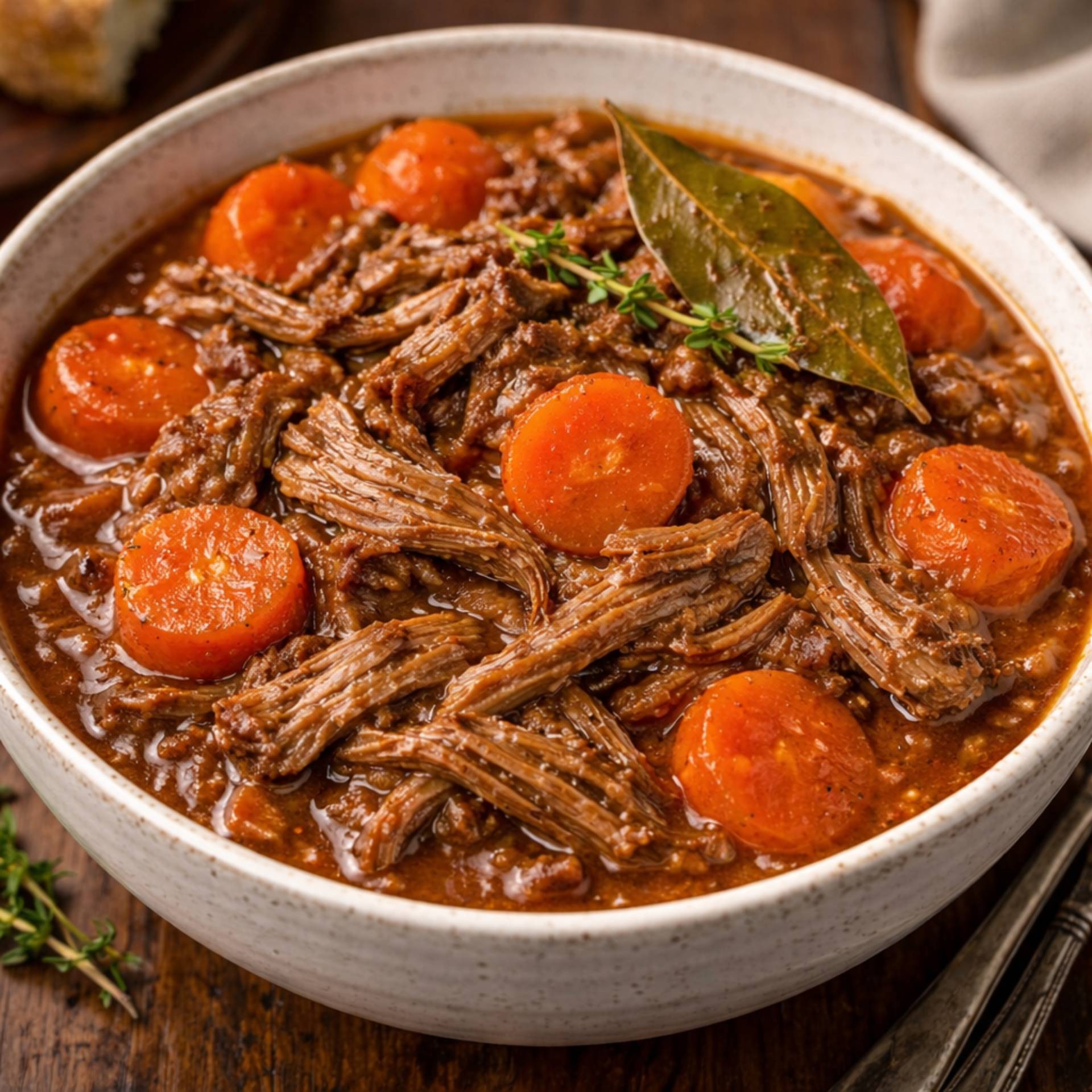 Effiloché de bœuf aux carottes - Recette Companion Connect XL | Moulinex