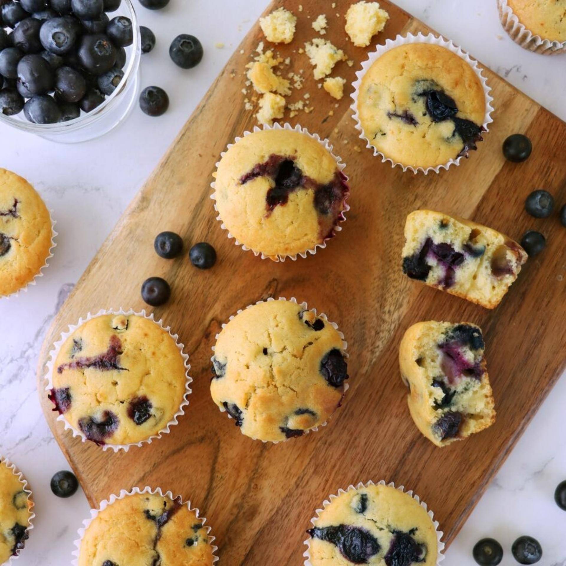 Muffins aux myrtilles ultra-moelleux - Recette Companion Connect | Moulinex