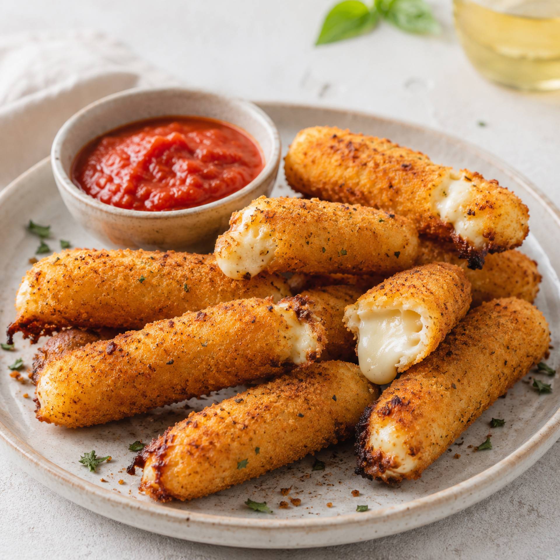 Mozzarella sticks - Recette Crisp&Go 3P | Moulinex