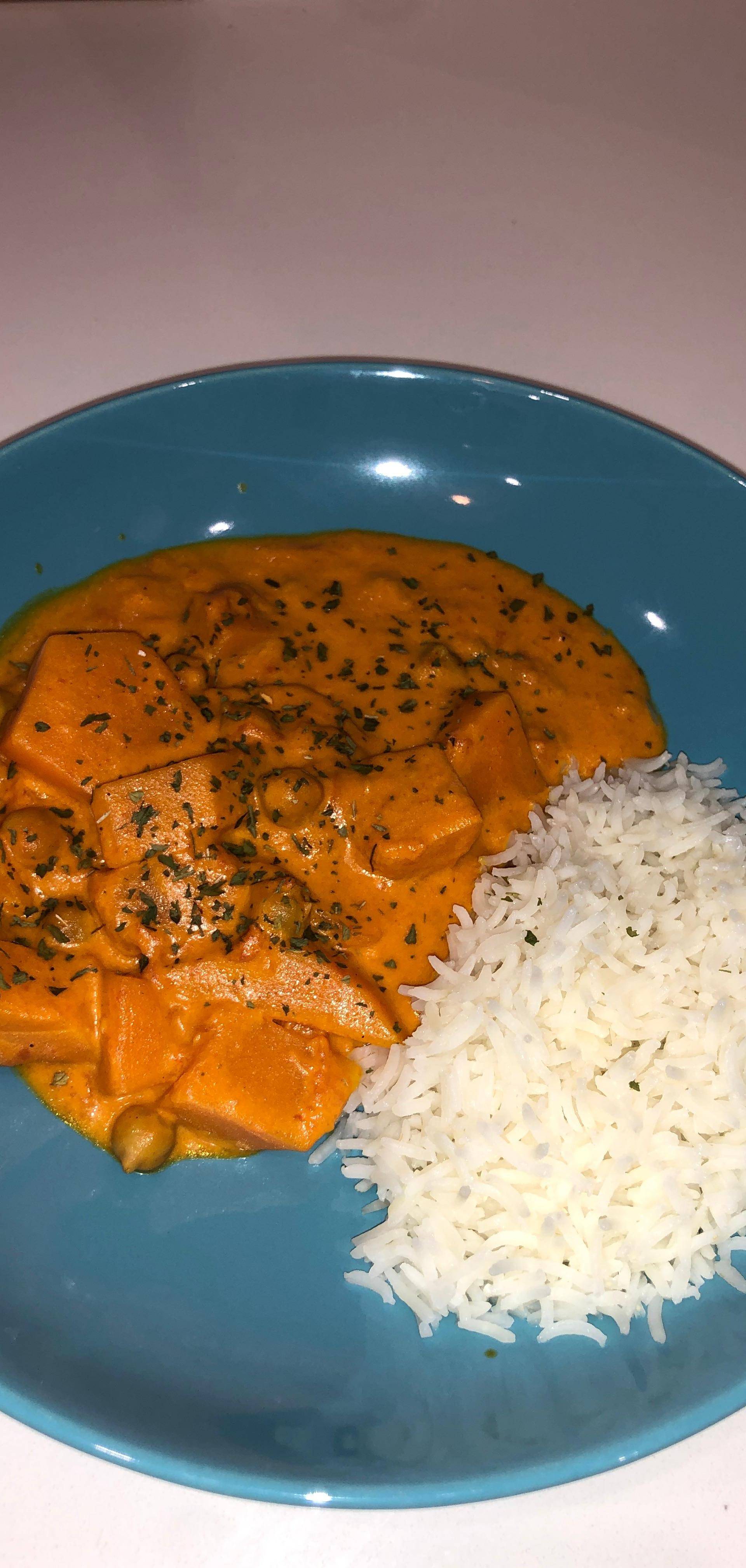 Curry de Butternut aux pois chiches - Recette Companion Connect XL | Moulinex