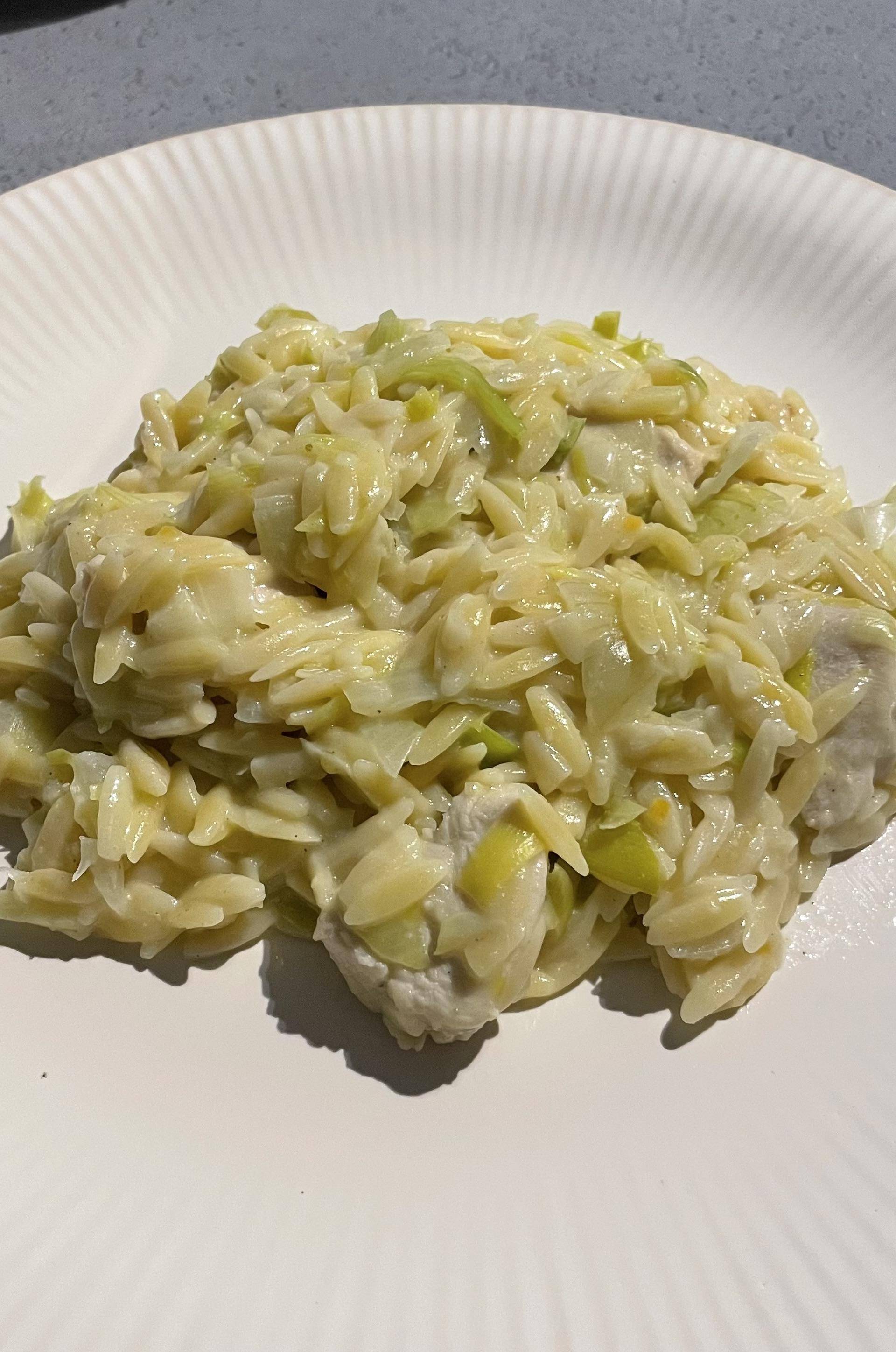 Orzo poireaux poulet - Recette Companion Connect XL | Moulinex