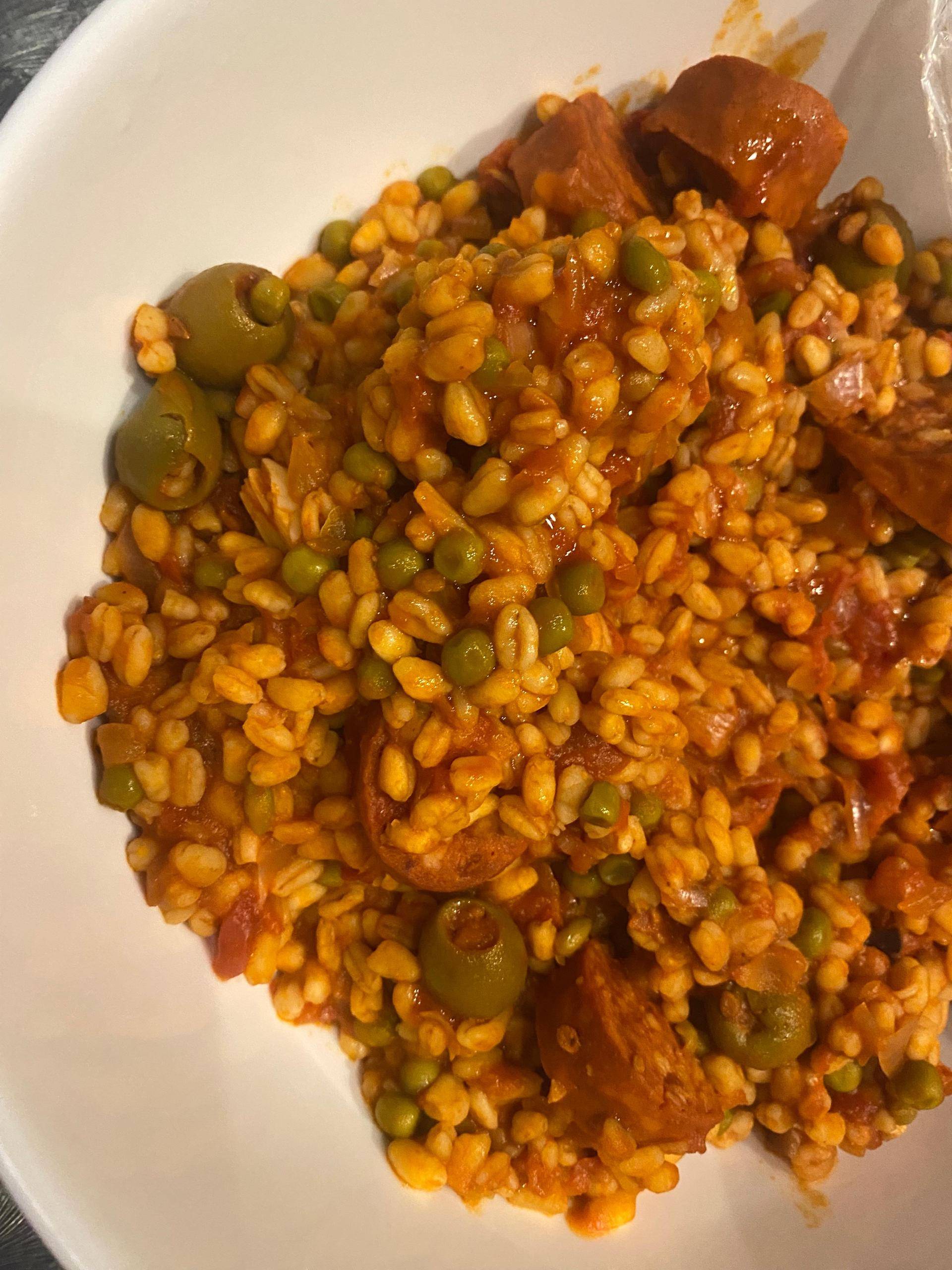 Chorizo au blé, Olives petits pois - Recepten Companion Connect XL | Moulinex