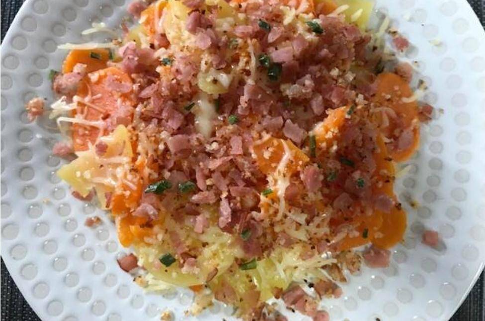 Gratin patate douce et bacon - Recepten Cookeo | Moulinex