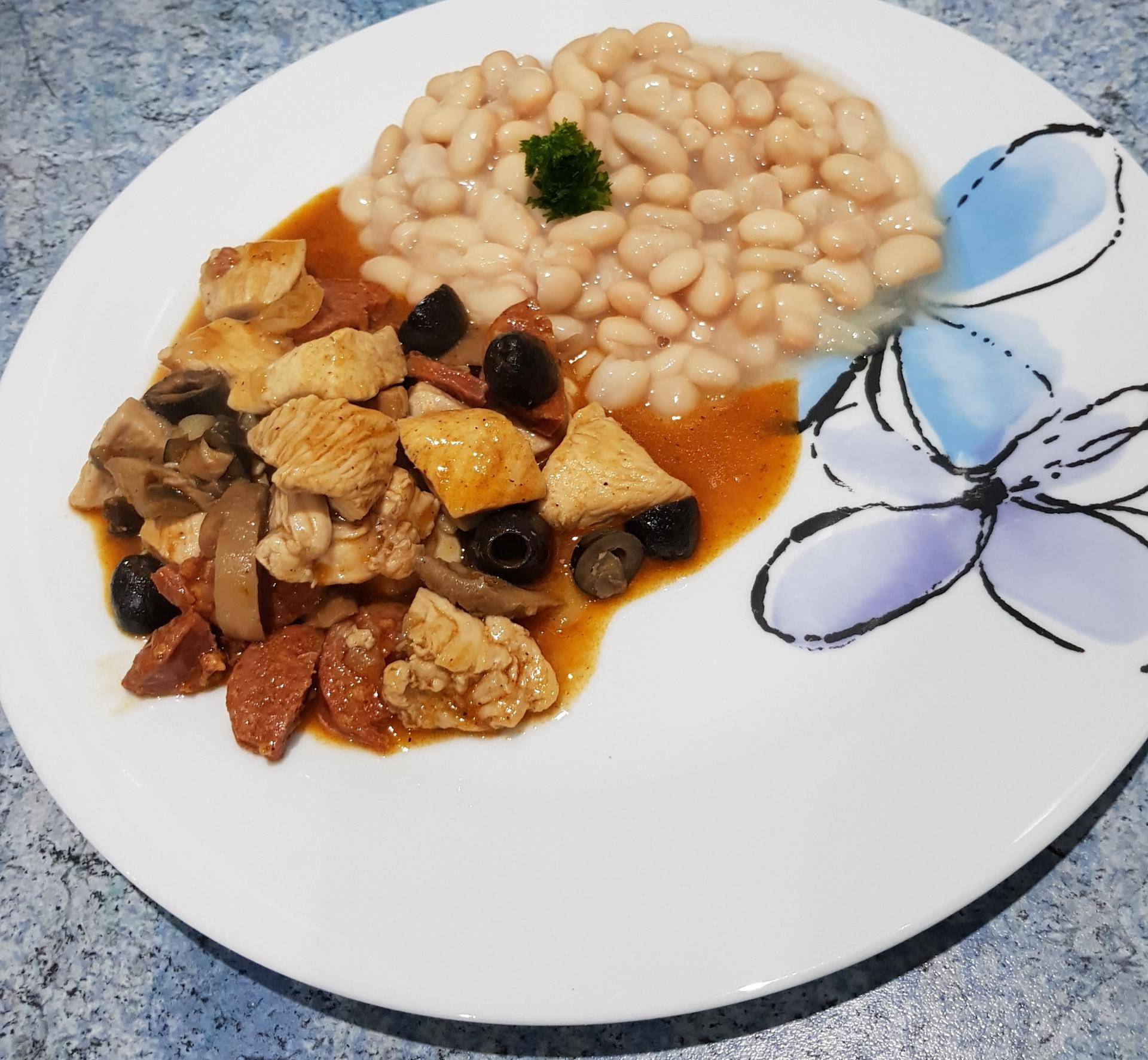 Poulet chorizo et ses olives - Recepten Cookeo | Moulinex