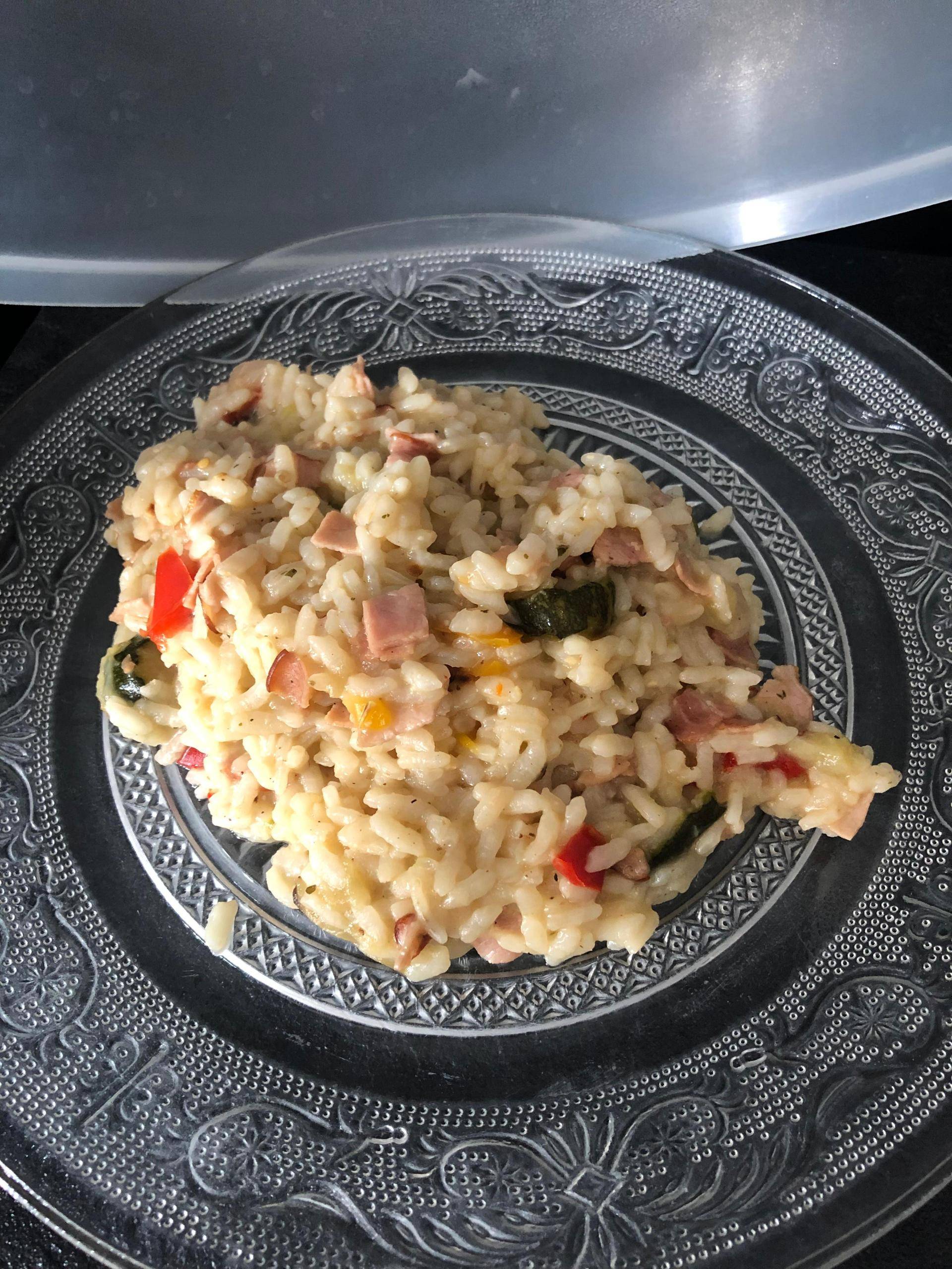 Risotto aux légumes et bacon - Recepten Cookeo | Moulinex