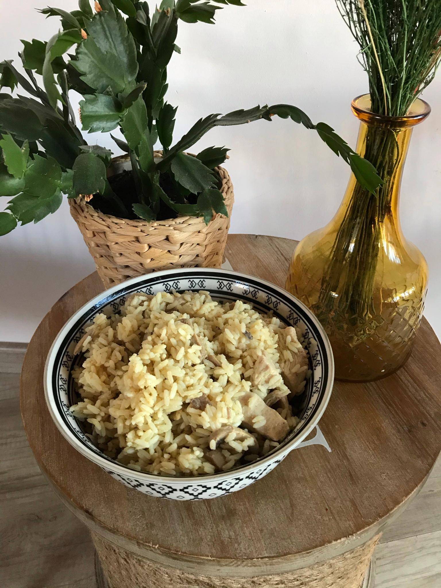 Riz dinde et champignons u curry - Recepten Cookeo | Moulinex