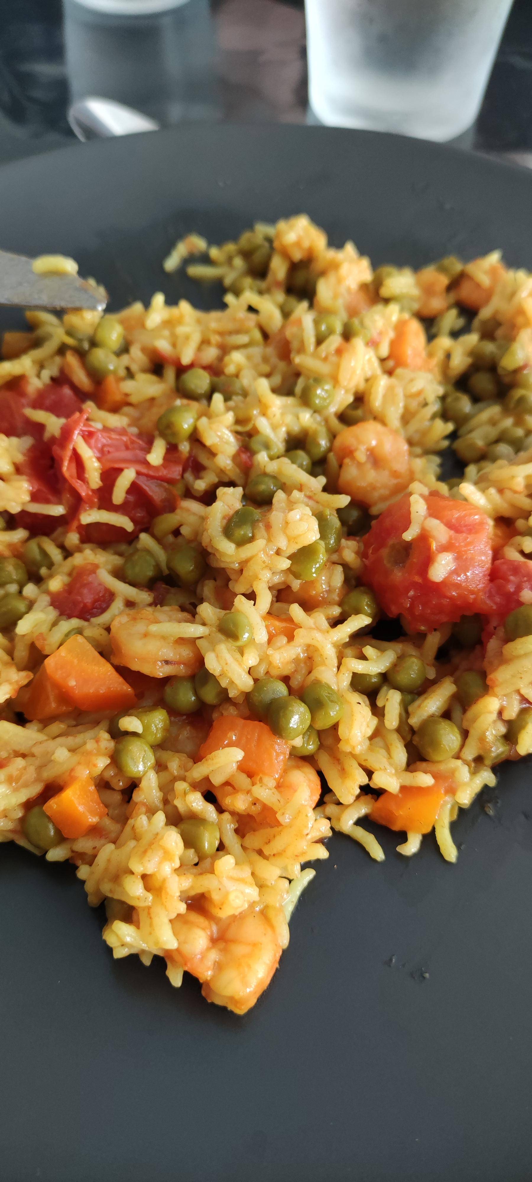 Riz cantonais revisité crevettes - Recepten Cookeo | Moulinex
