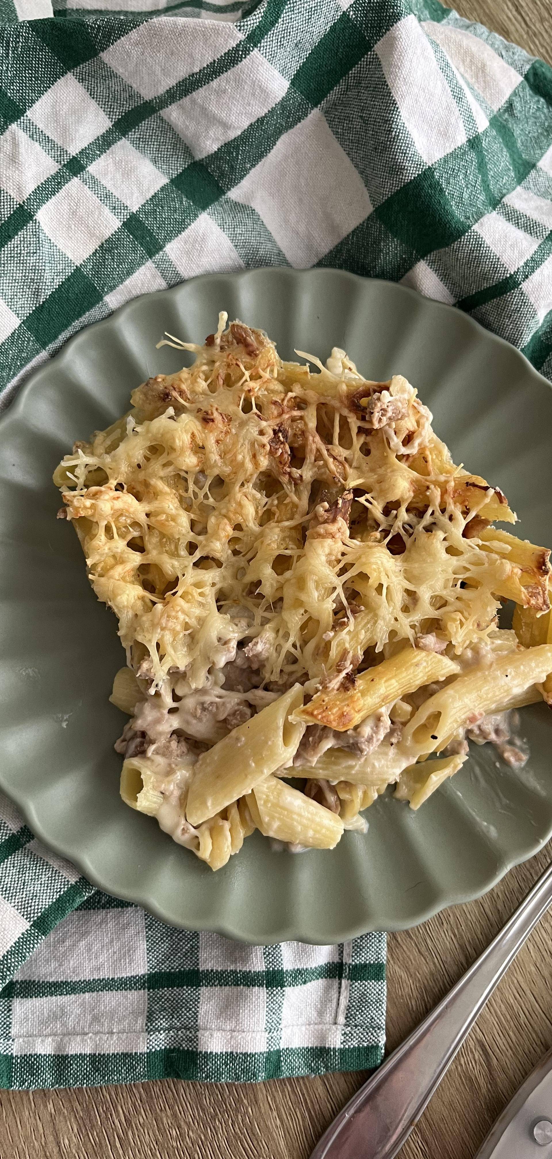 Gratin de pâtes au thon - Recette Cookeo | Moulinex