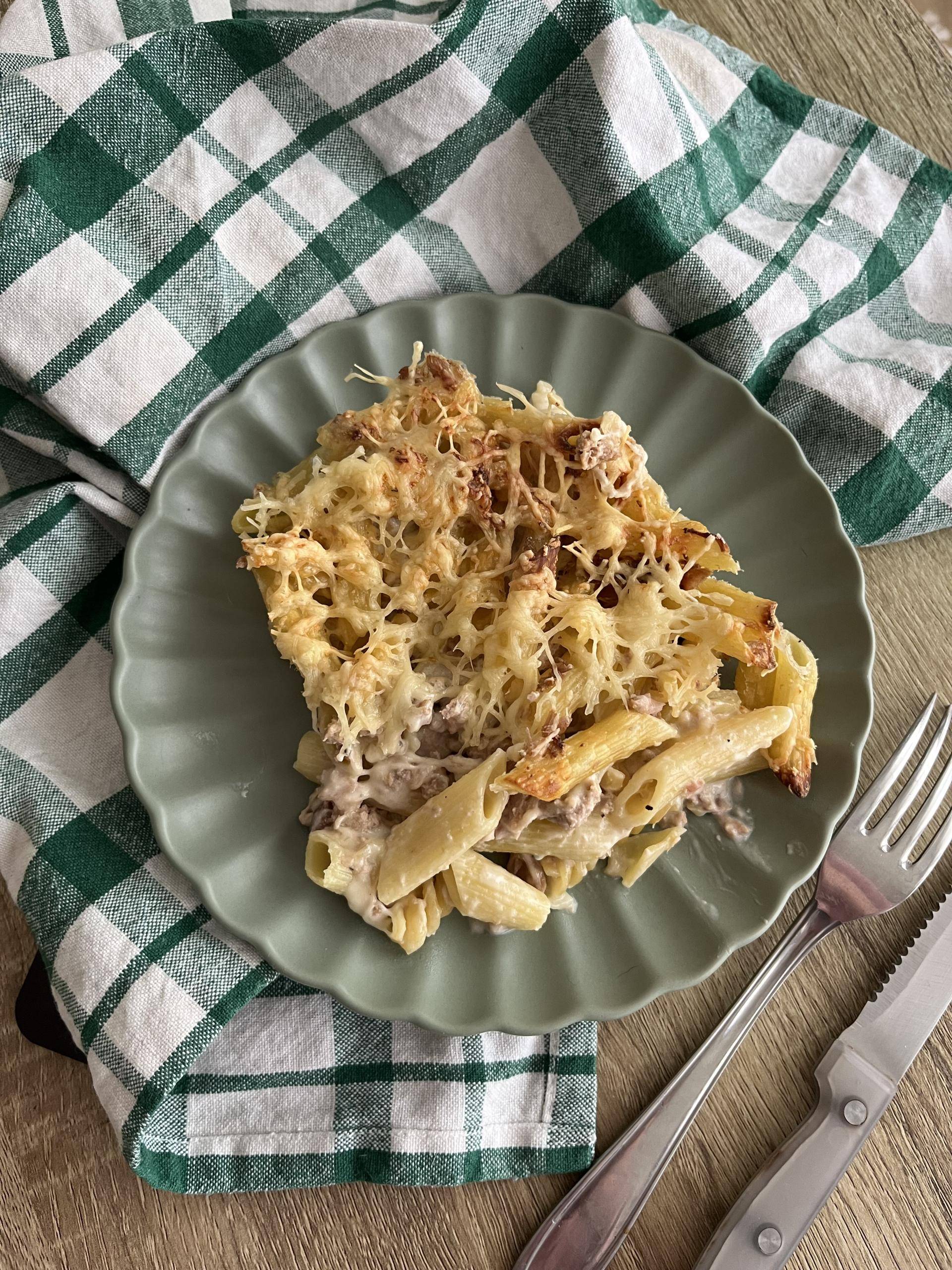 Gratin de pâtes au thon - Recette Cookeo | Moulinex