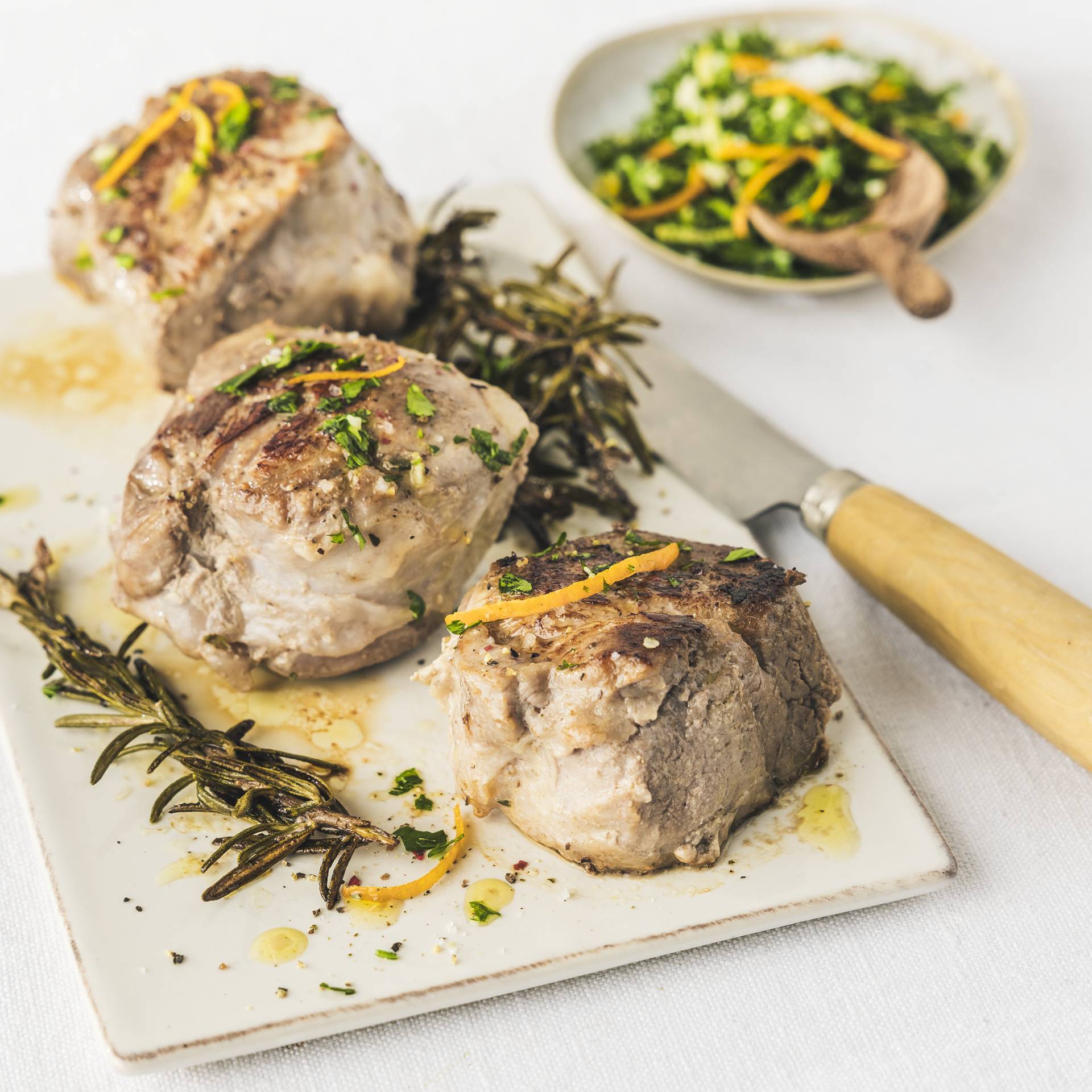 Filet mignon de porc cuit sous vide, gremolata - Recette Cookeo 9in1 | Moulinex