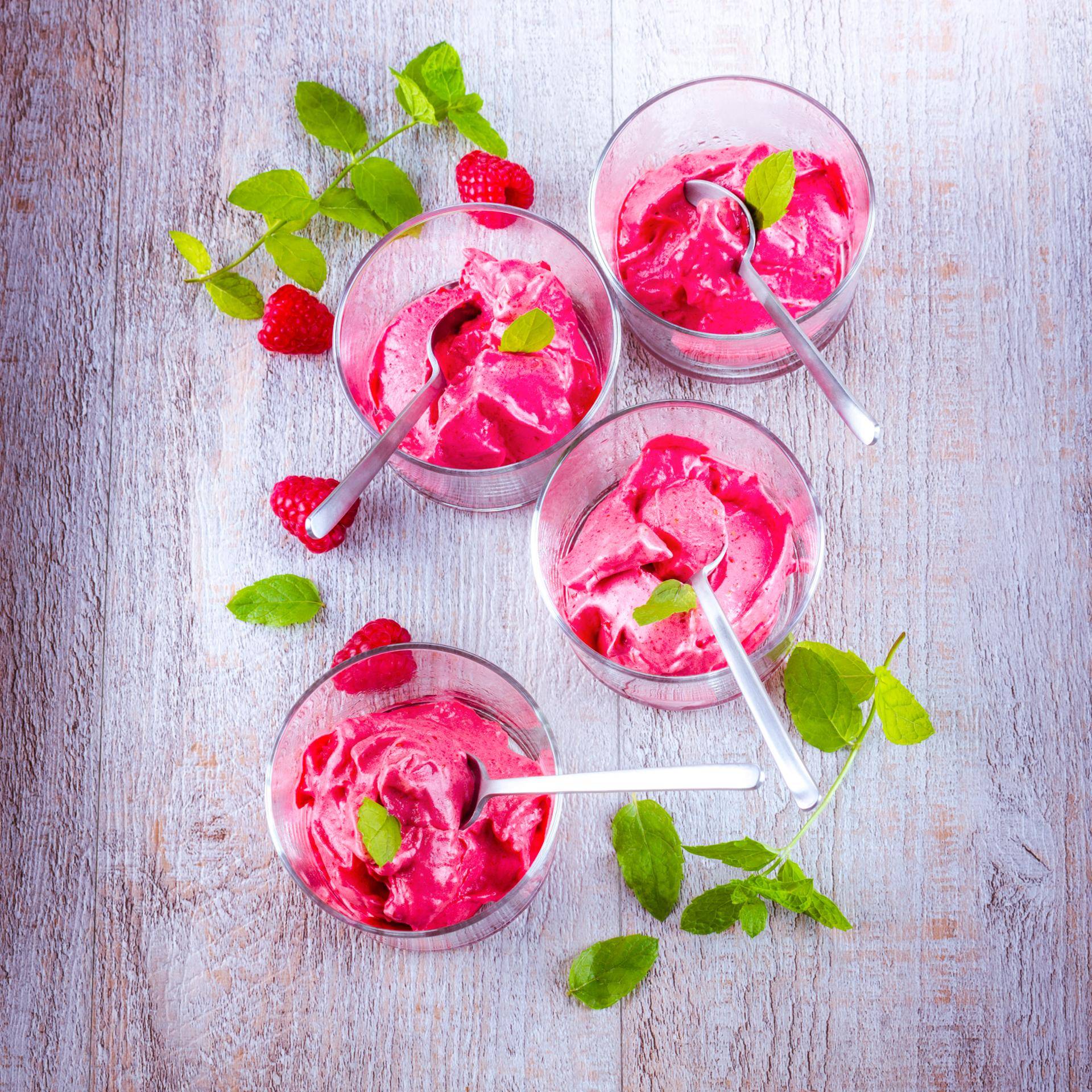 Sorbet express à la framboise - Recette Companion Connect | Moulinex