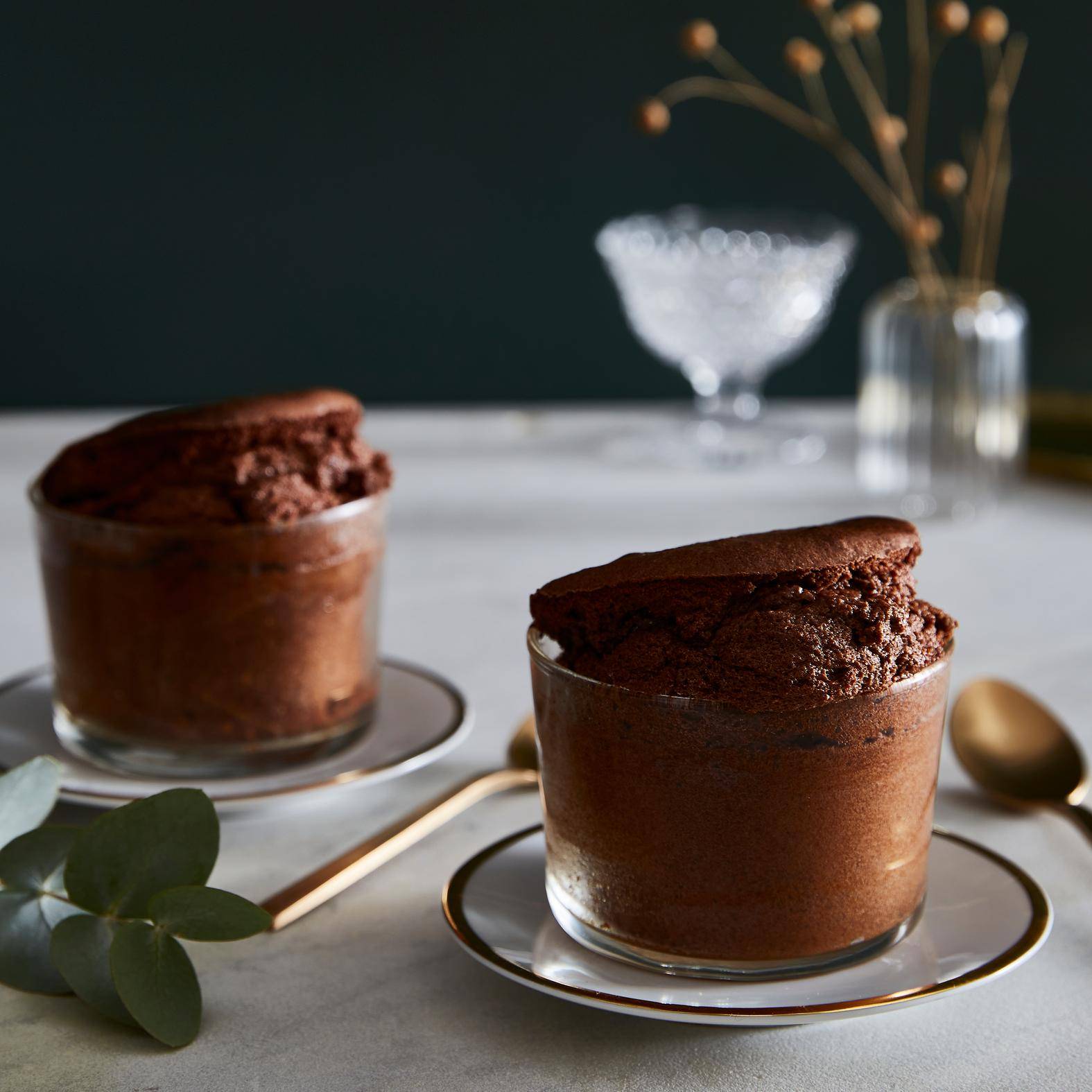 Soufflés au chocolat et crème de marrons - Recepten Easy Fry Compact | Moulinex