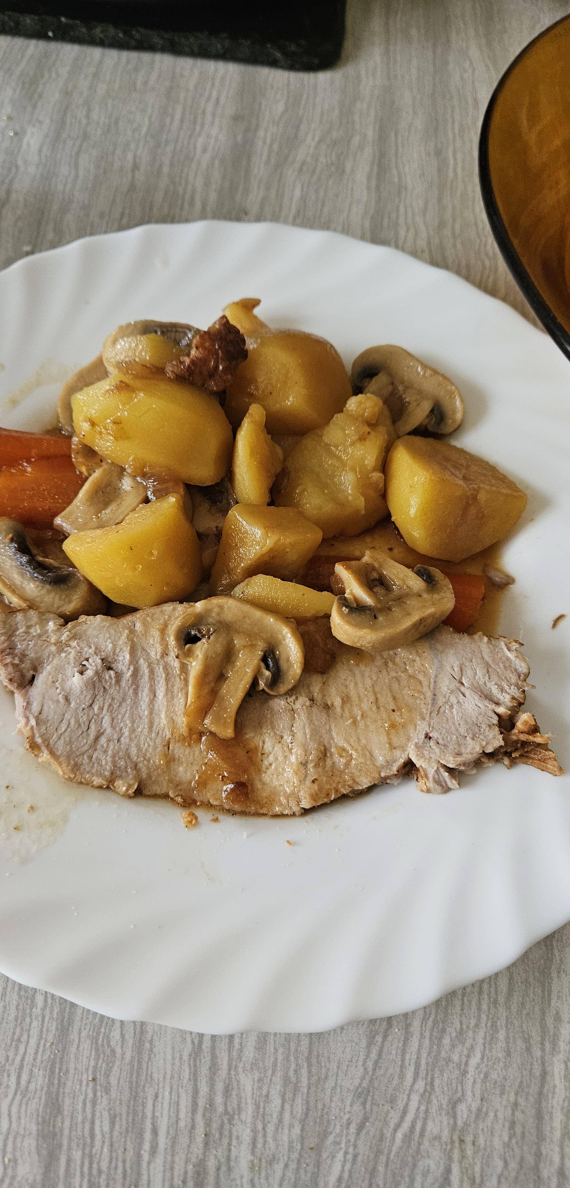 Rôti de porc et ses légumes - Recette Cookeo | Moulinex