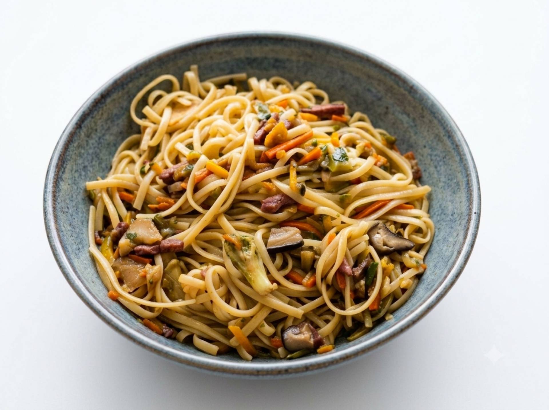 Wok de légumes lardons et linguine - Recette Companion Connect XL | Moulinex