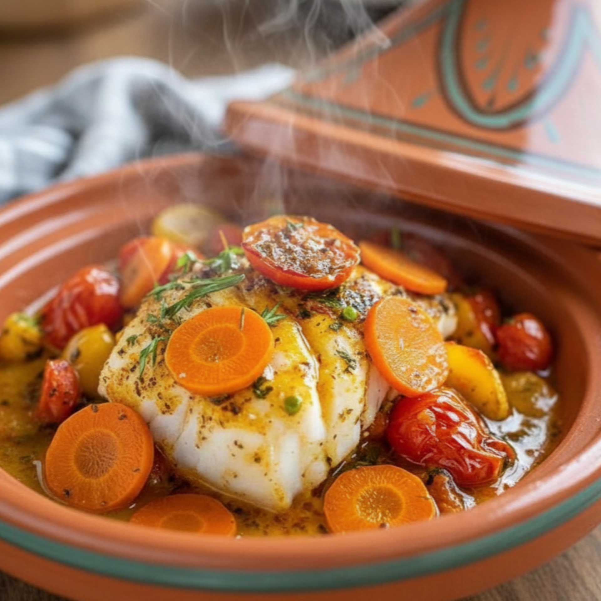 Cabillaud à la marocaine - Recette Cookeo V3 | Moulinex