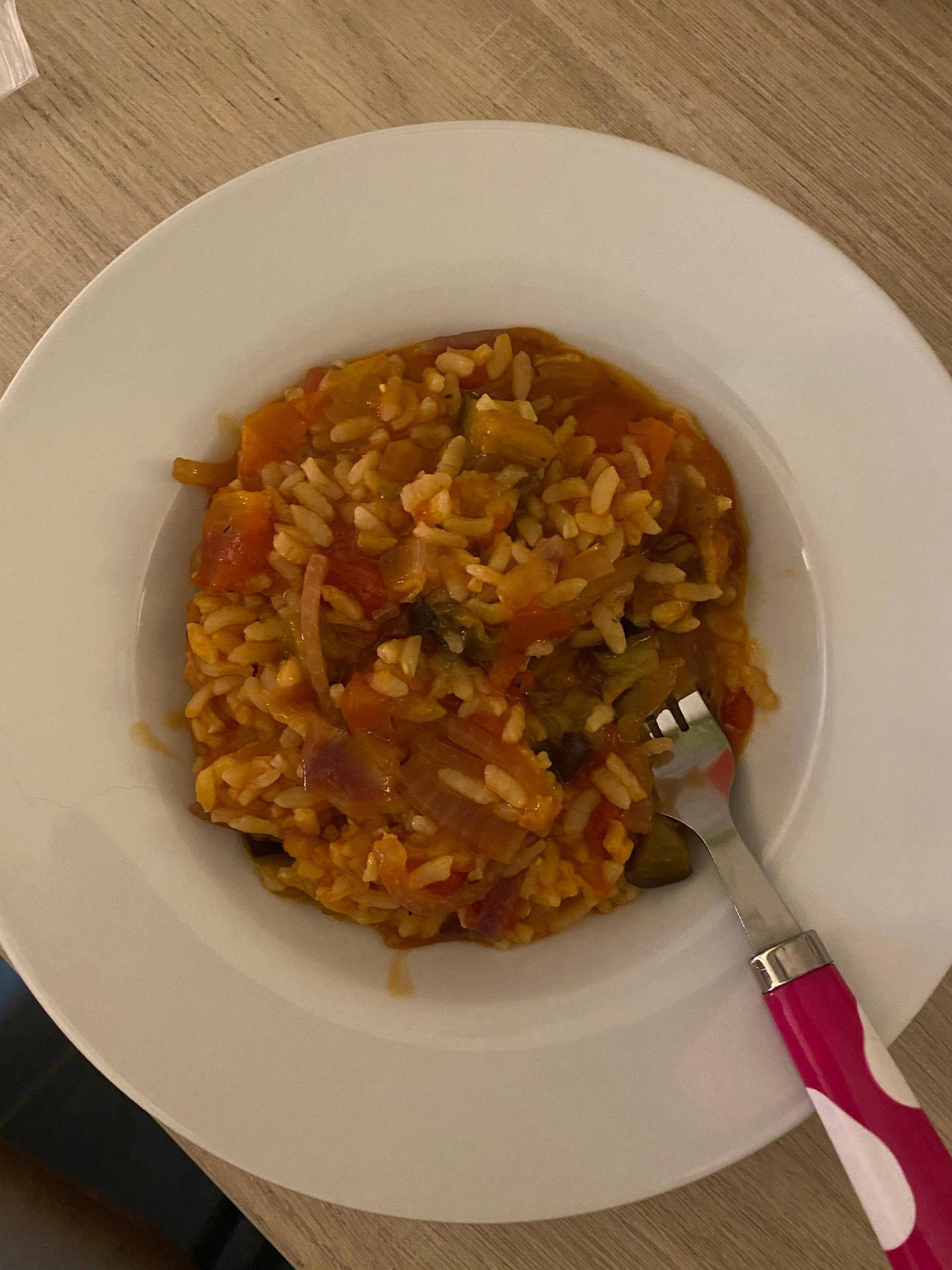 Risotto aubergines tomates - Recepten Cookeo | Moulinex