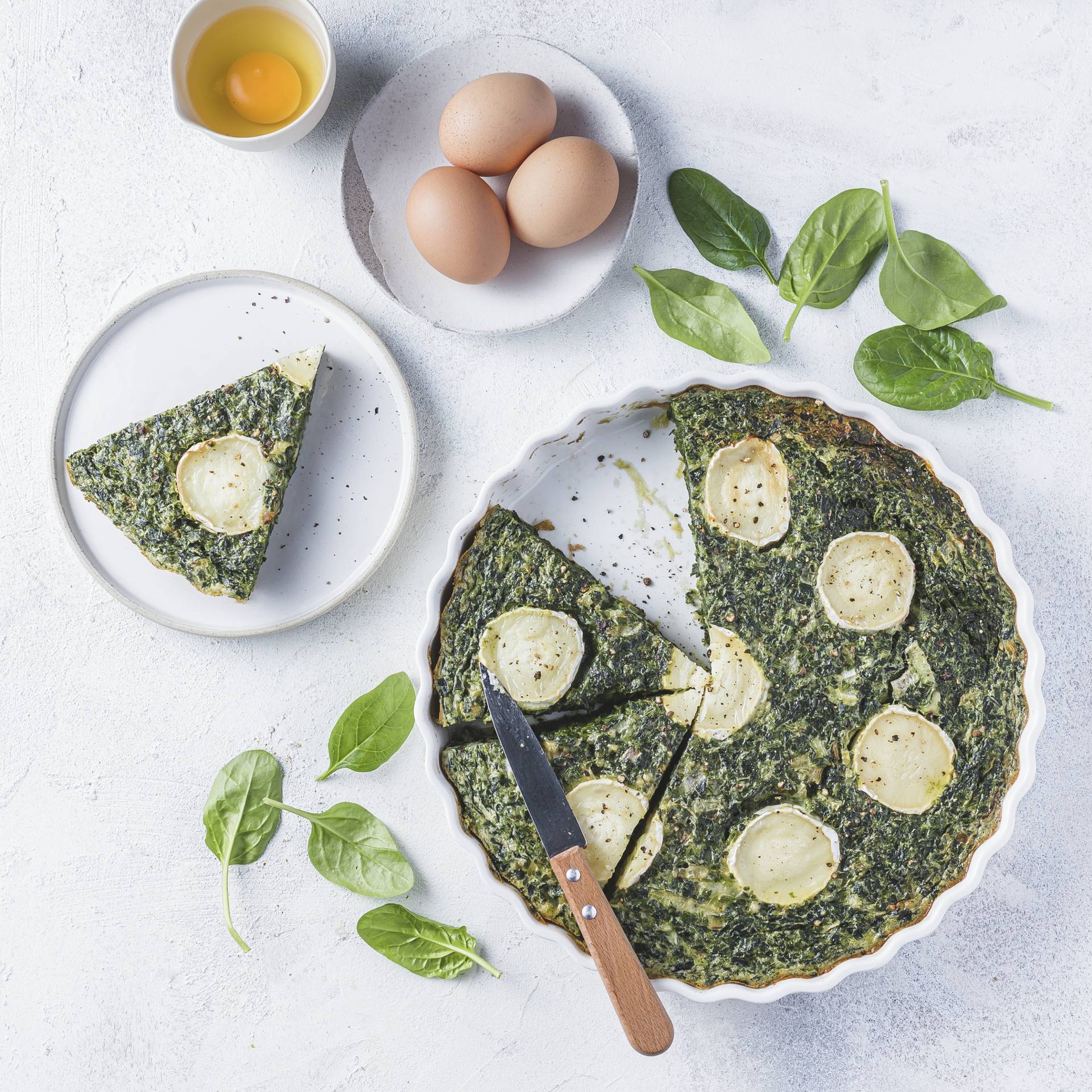 Quiche sans pâte épinards chèvre - Recepten Companion Connect XL | Moulinex