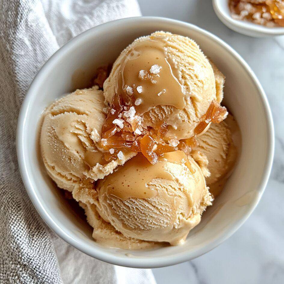 Glace au caramel beurre salé - Recepten Companion | Moulinex