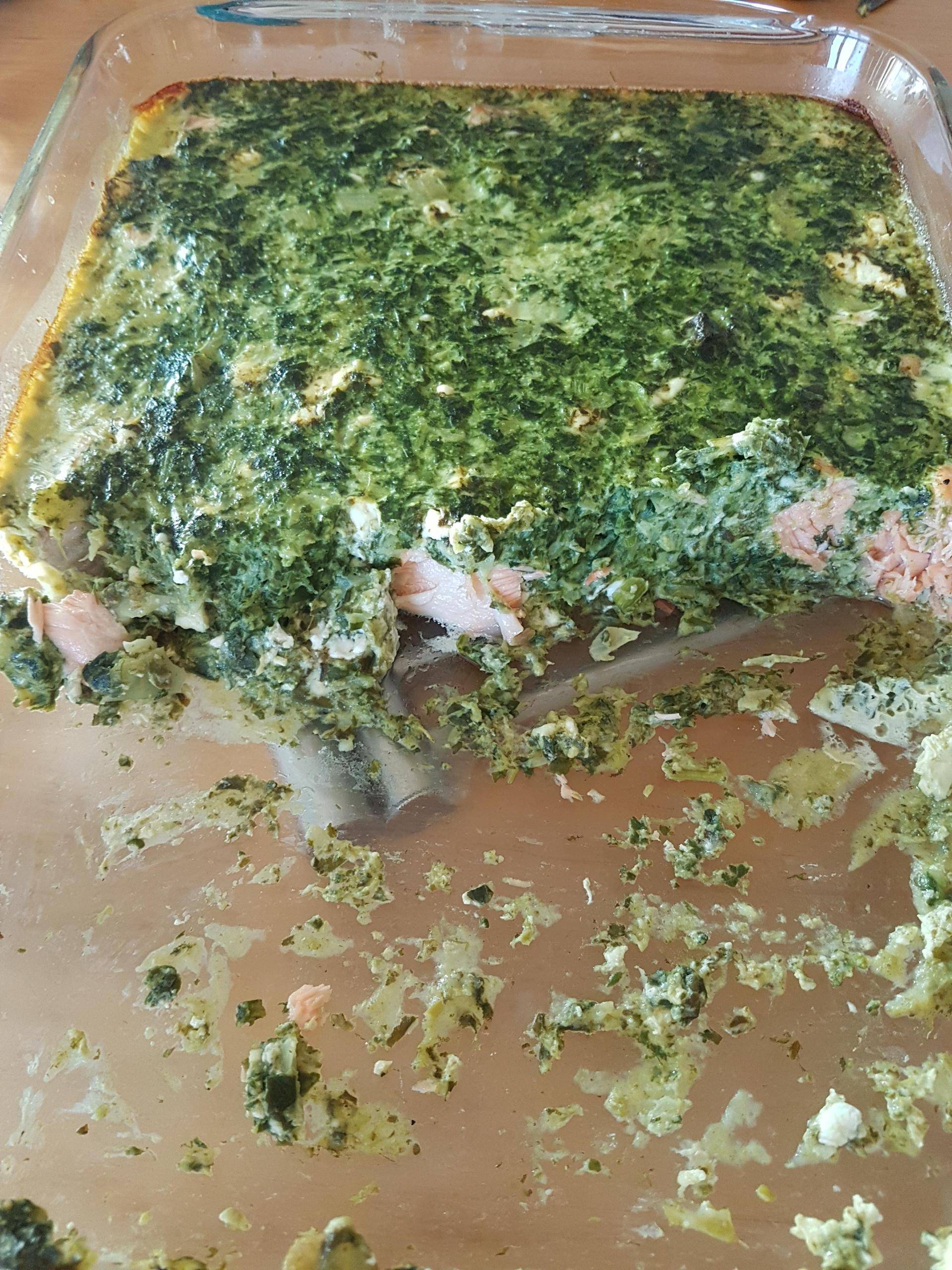 Clafoutis épinards saumon brebis - Recette Companion Connect XL | Moulinex