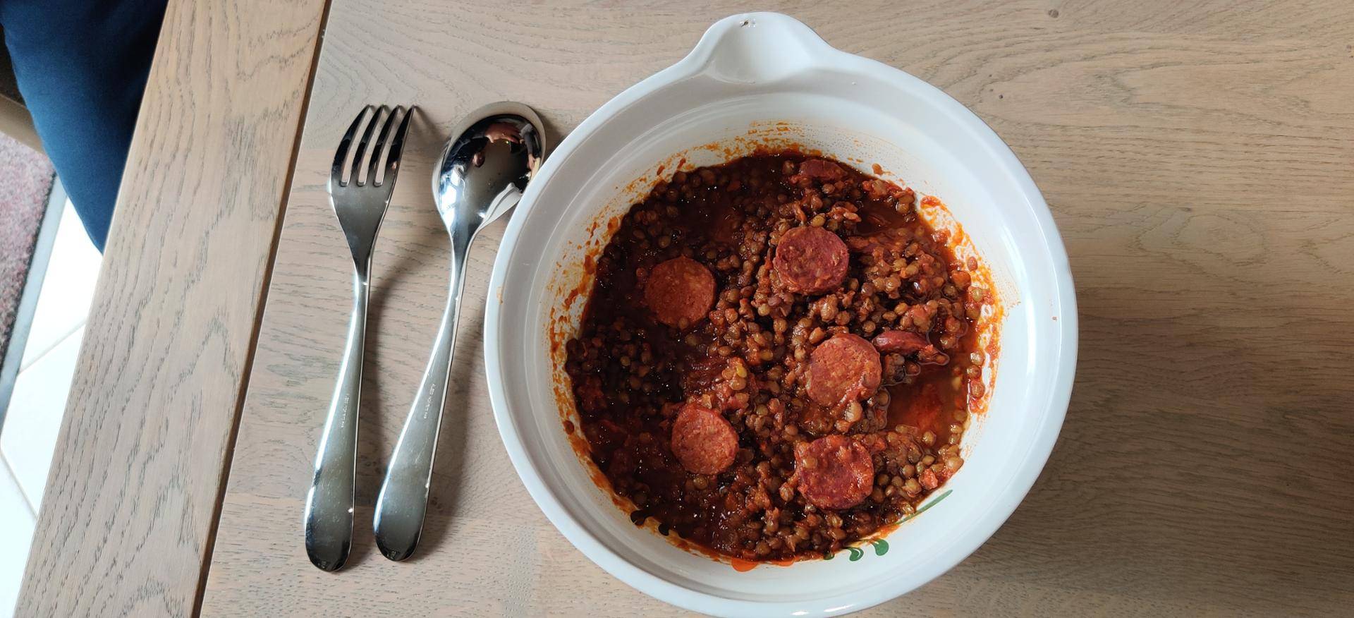 Chorizo aux lentilles - Recepten Cookeo | Moulinex