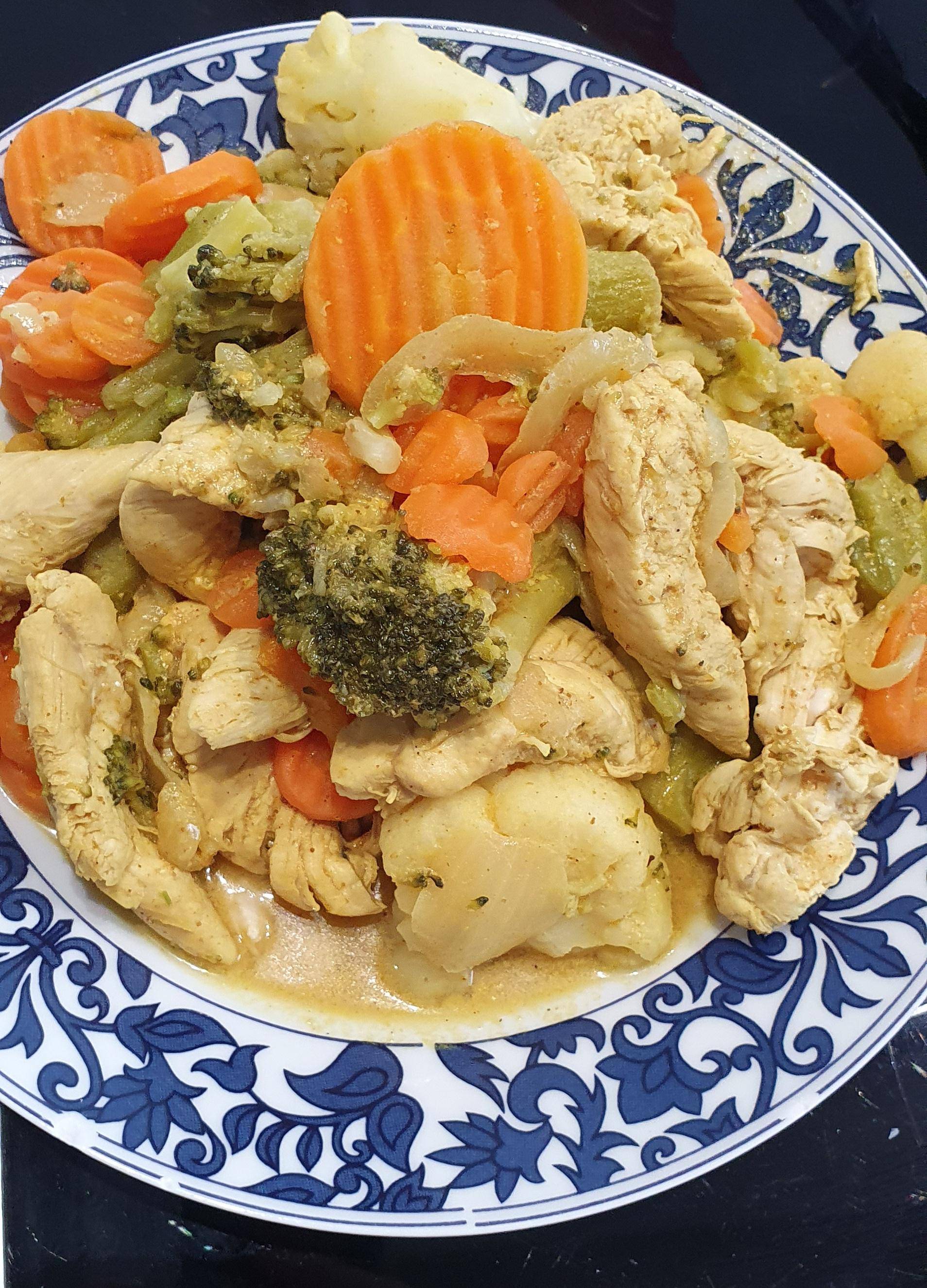 Poulet coco et ses 3 légumes - Recepten Cookeo | Moulinex