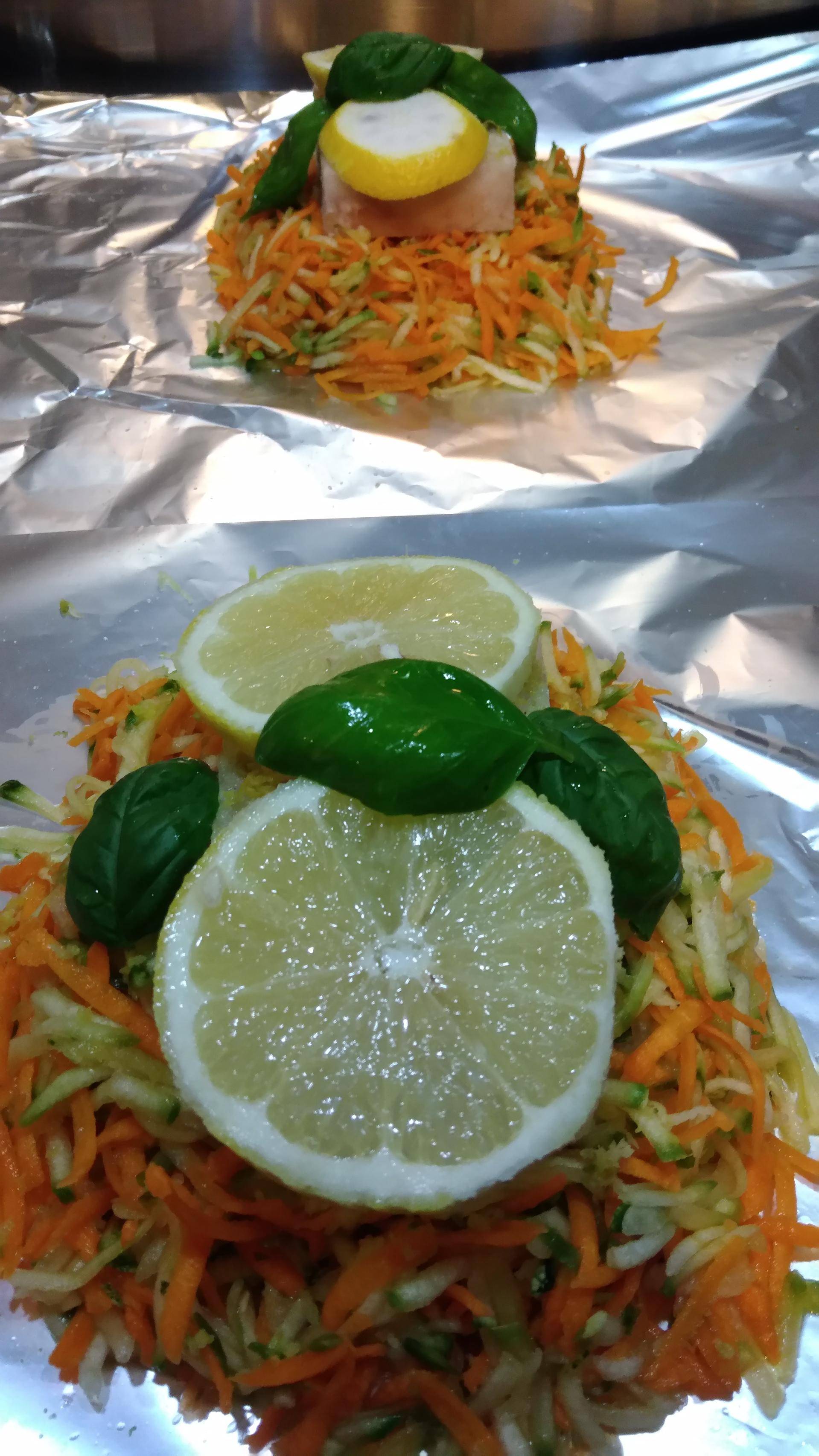 Papillotes cabillaud carottes et courgettes - Recepten Cookeo | Moulinex