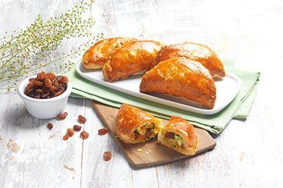 Chaussons aux légumes et raisins secs - Recepten Cook'in One | Moulinex