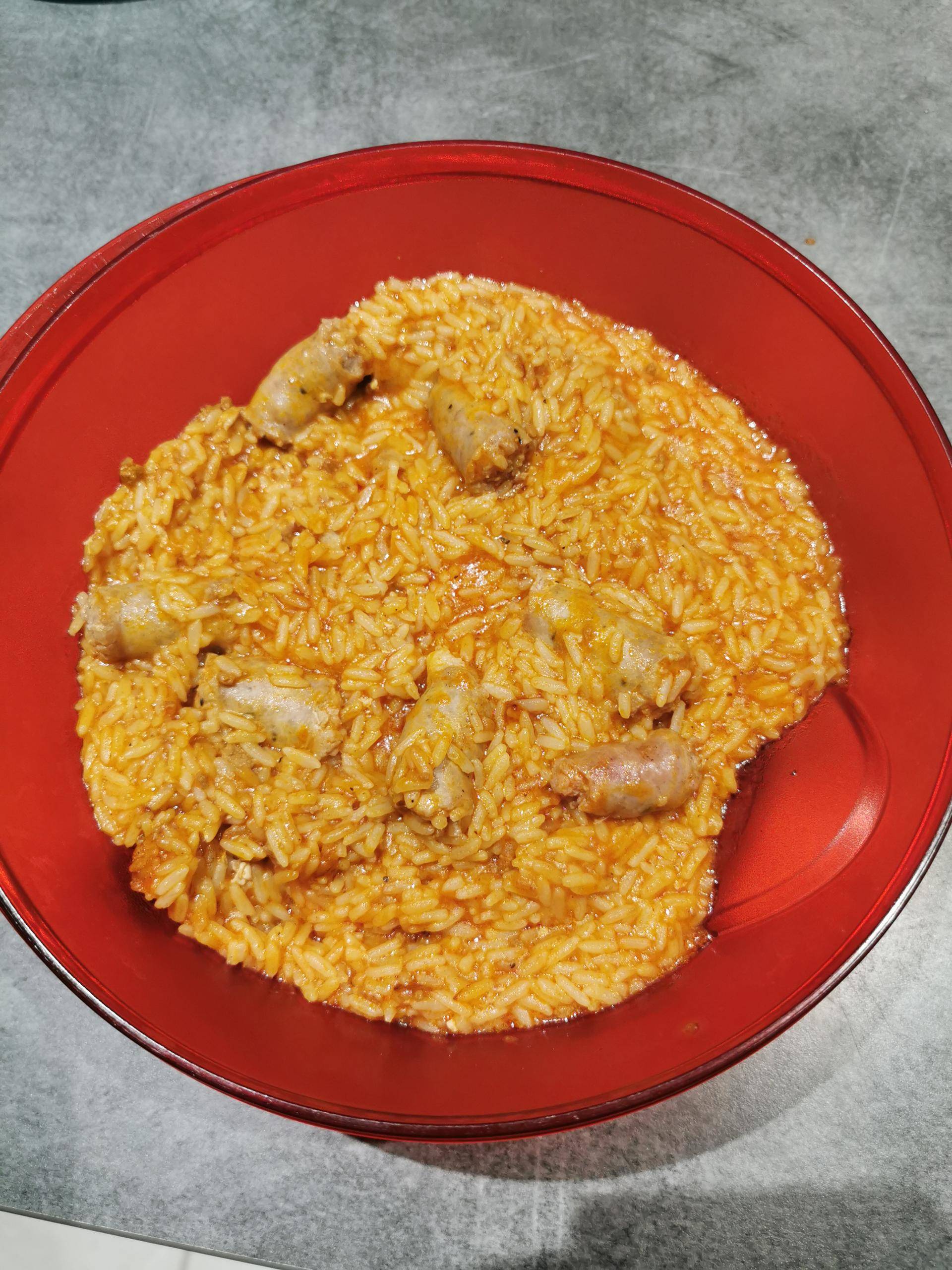Riz à la sauce tomate et chipolatas - Recepten Cookeo V3 | Moulinex