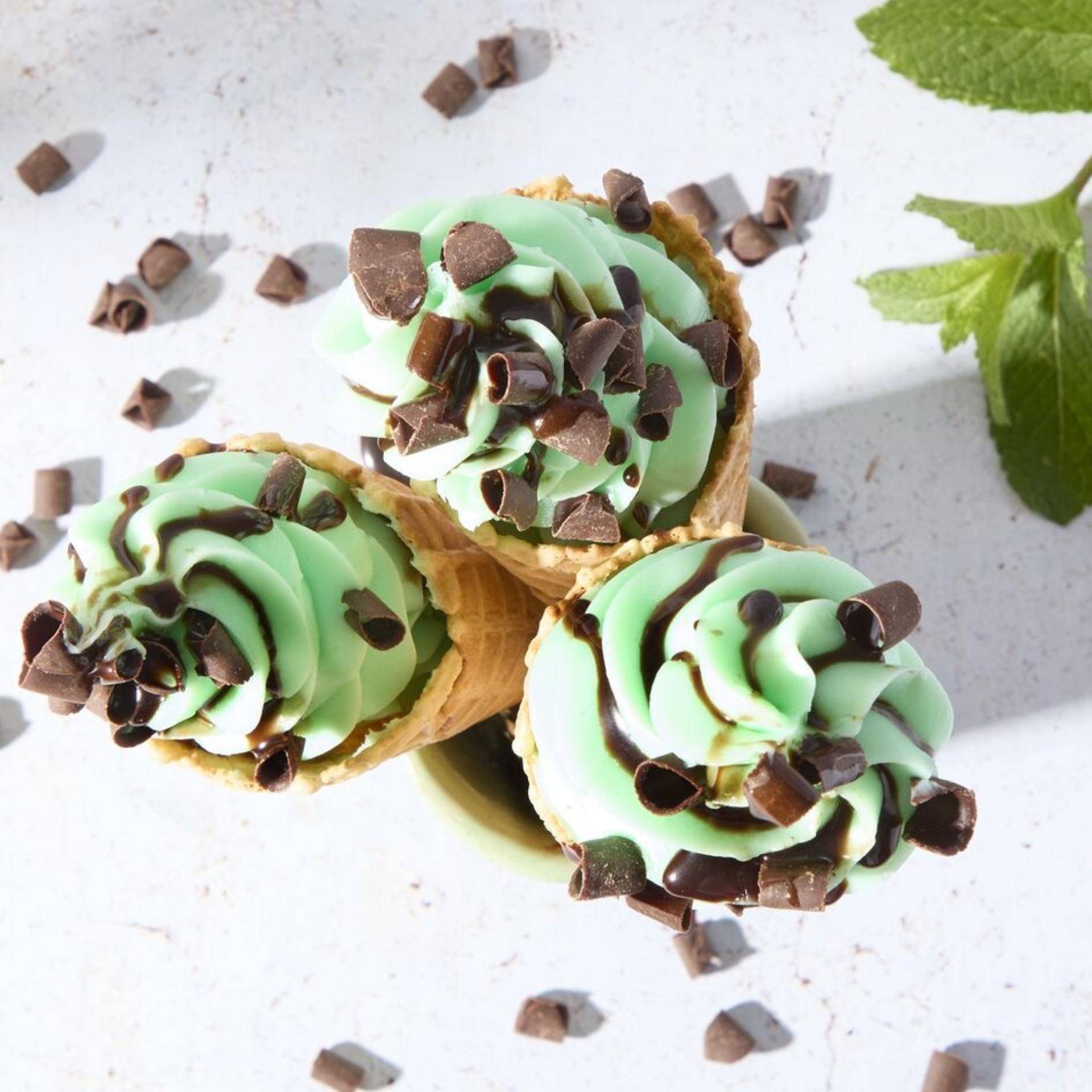 Soft ice cream menthe chocolat - Recette Freezi | Moulinex