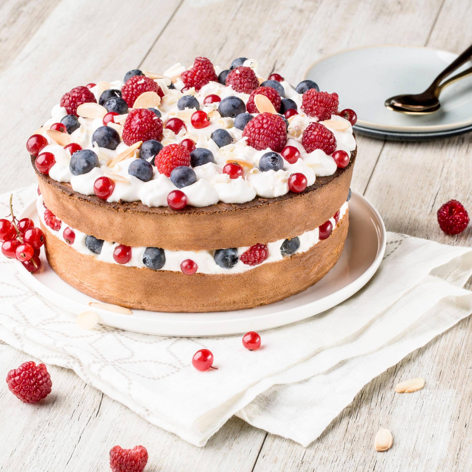 Fraisier au chocolat blanc amande - Recepten Companion | Moulinex