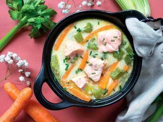 Waterzooi au saumon - Recette Cookeo V3 Mini | Moulinex