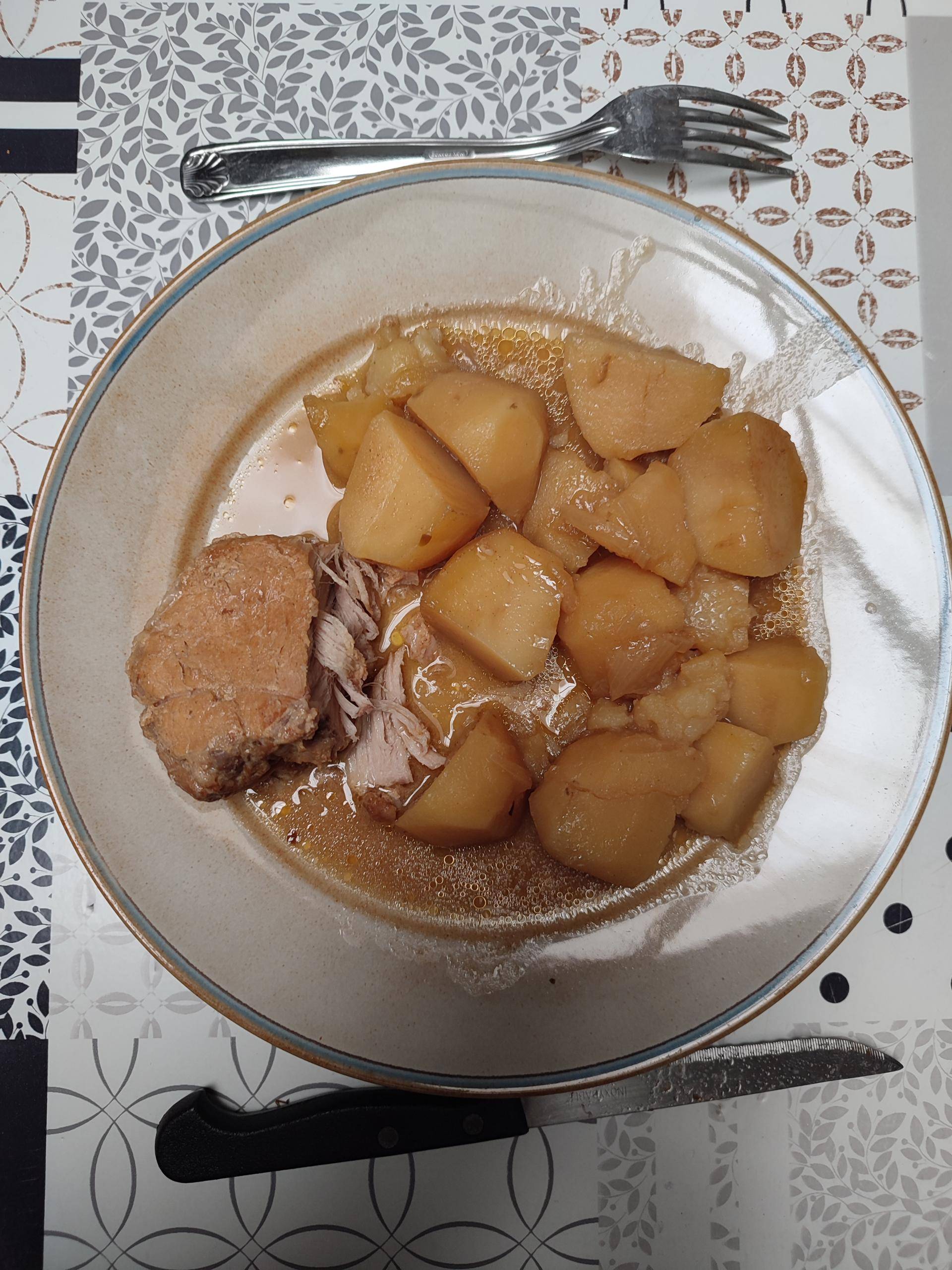 Rôti de porc et ses pommes de terre fondante - Recepten Cookeo V3 Mini | Moulinex
