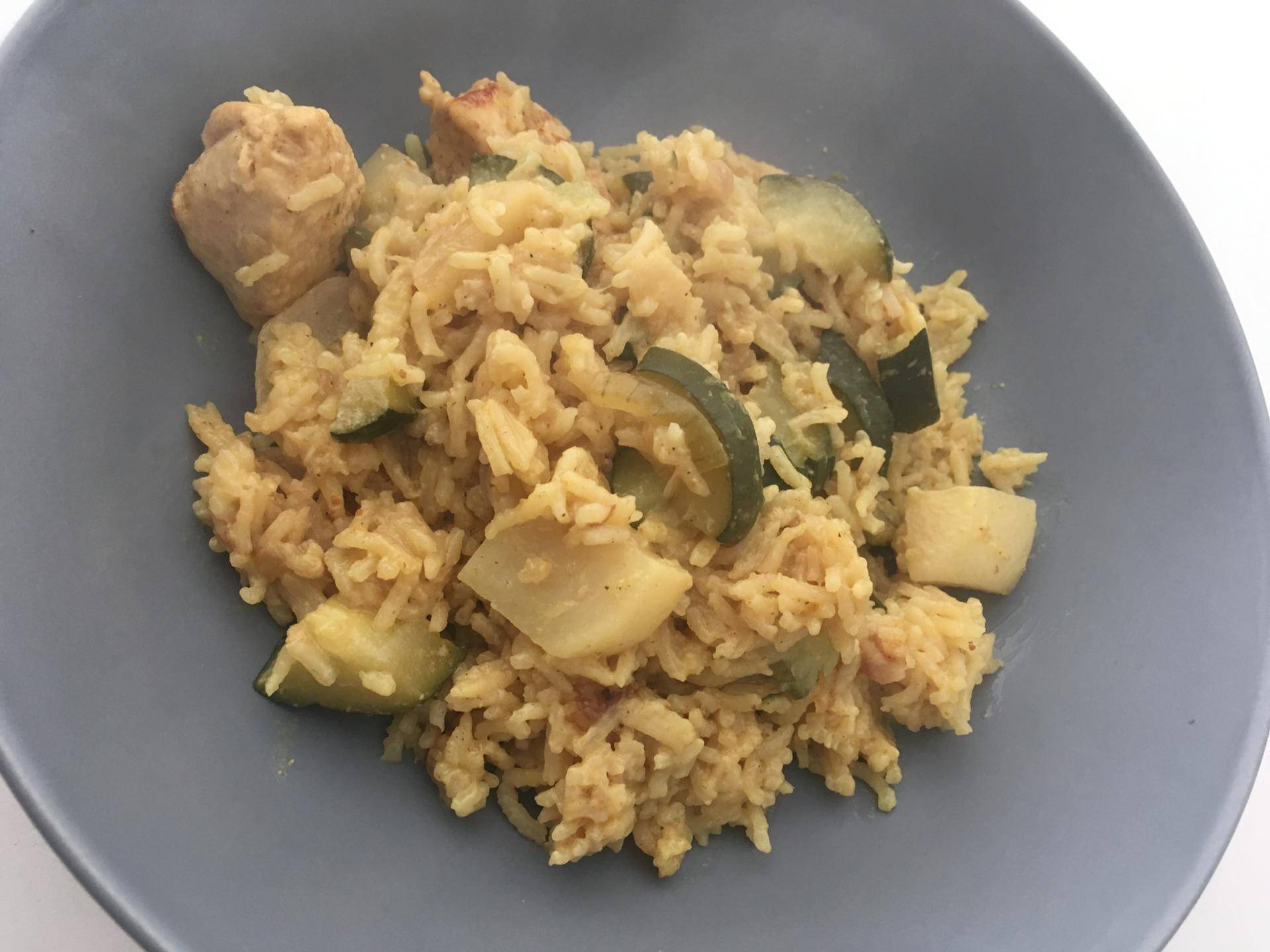 Poulet curry riz légumes - Recette Cookeo | Moulinex