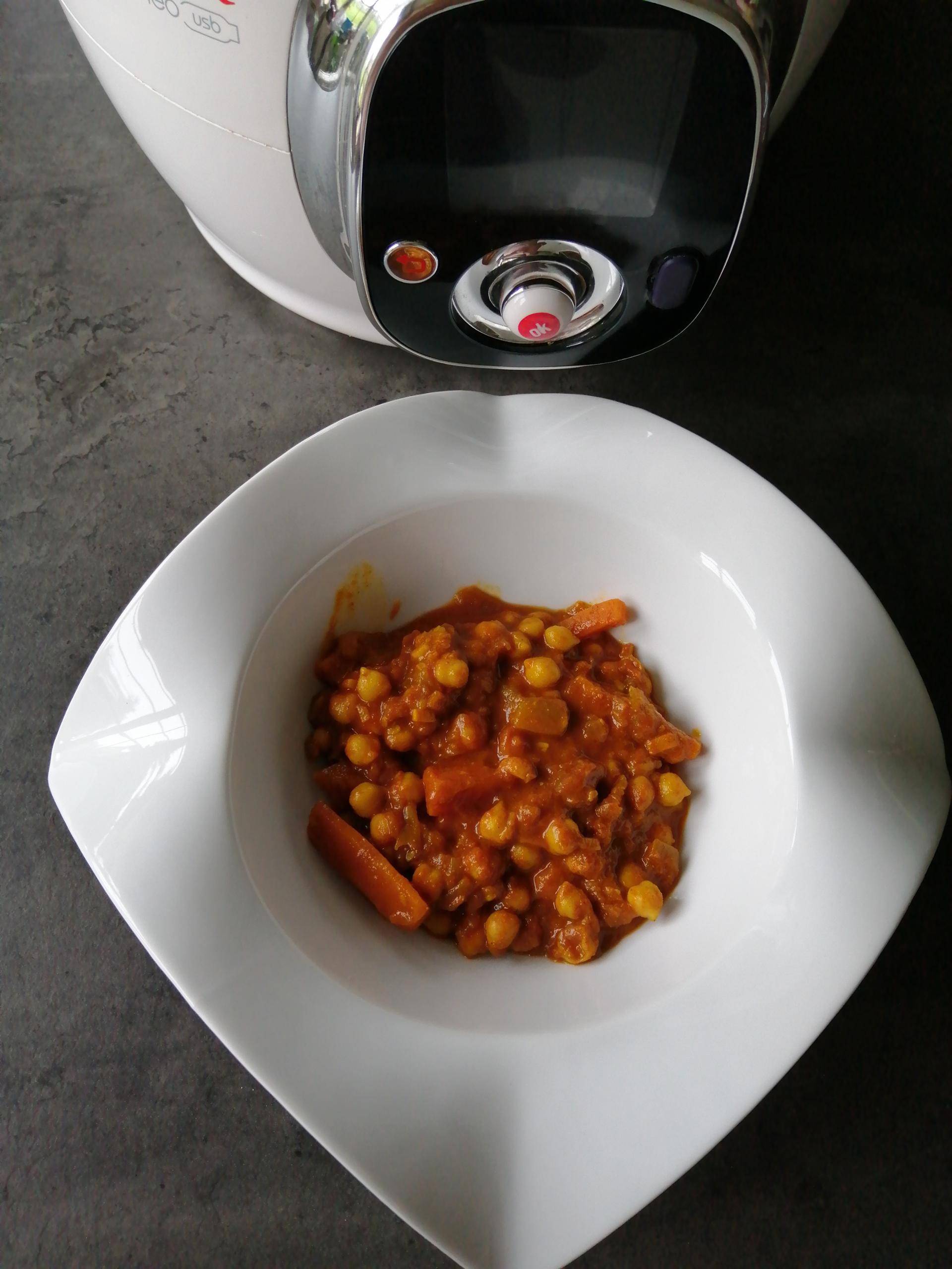 Tajine carottes courgettes pois chiches - Recepten Cookeo | Moulinex
