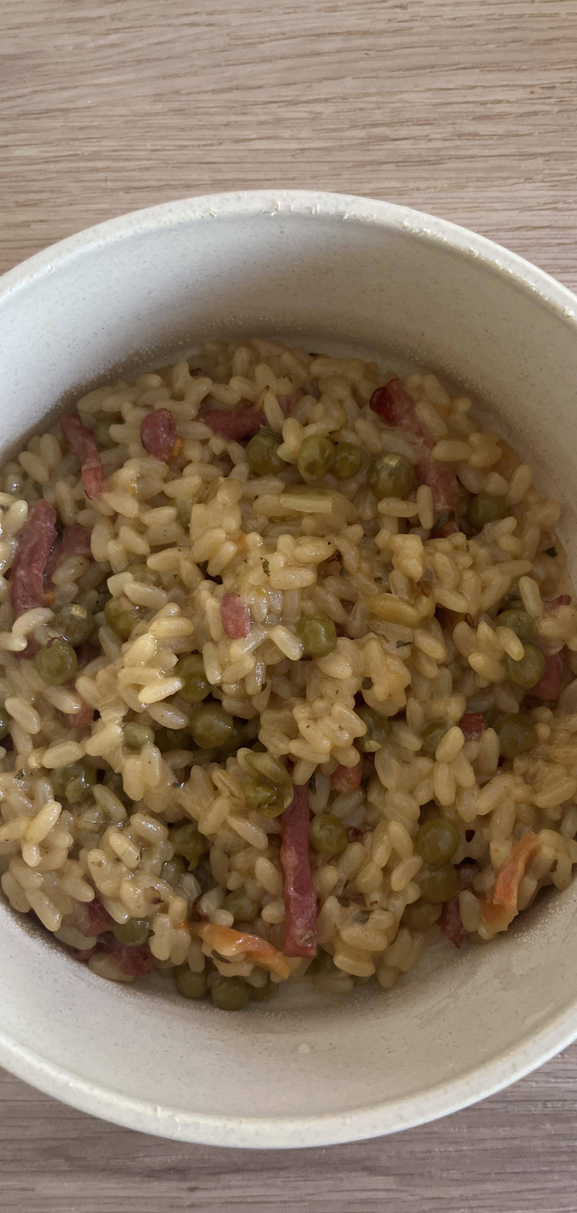 Risotto petit pois lardon de Antho - Recette Cookeo Infinity Autostir | Moulinex