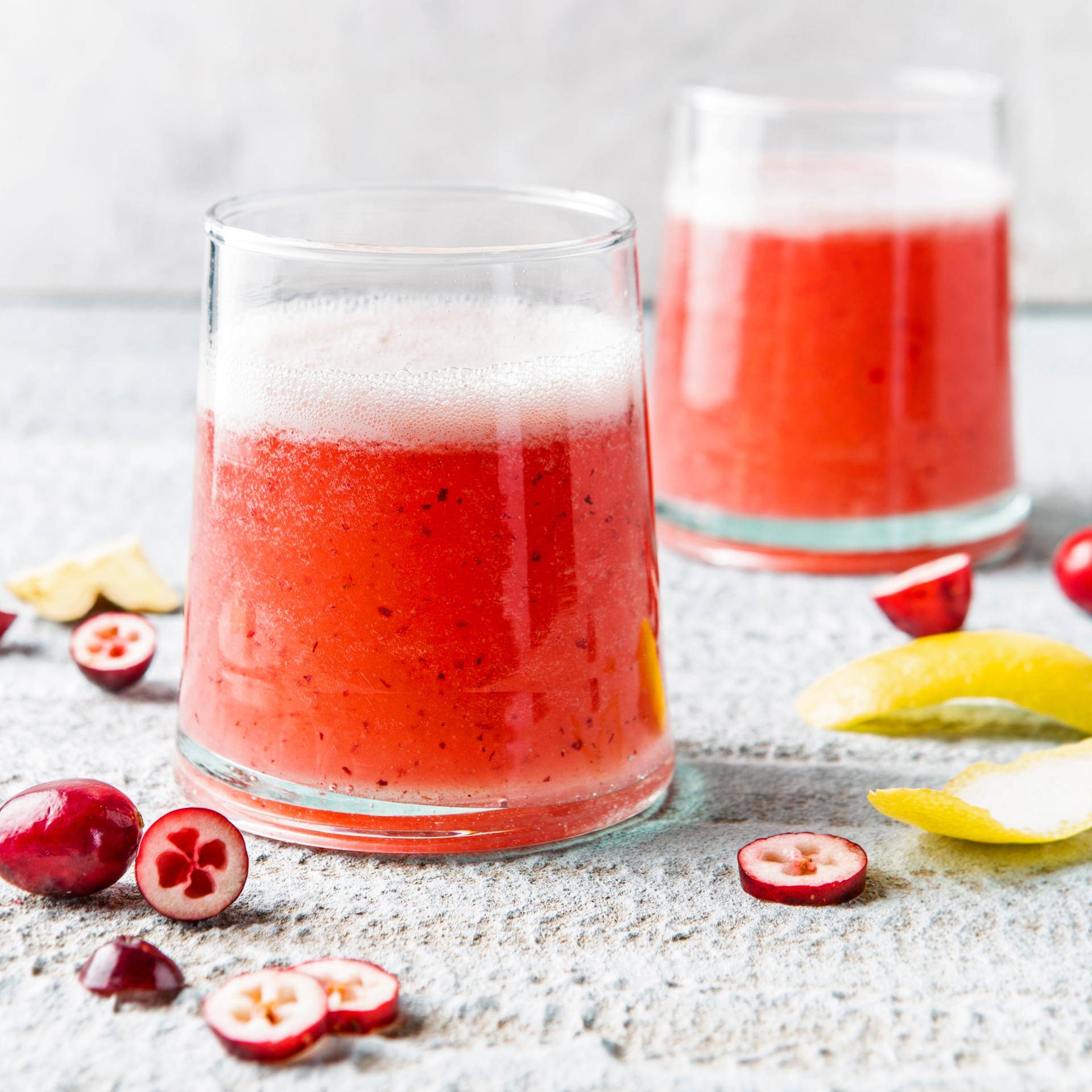 Cocktail cranberries, citron et gingembre - Recepten Perfectmix + | Moulinex
