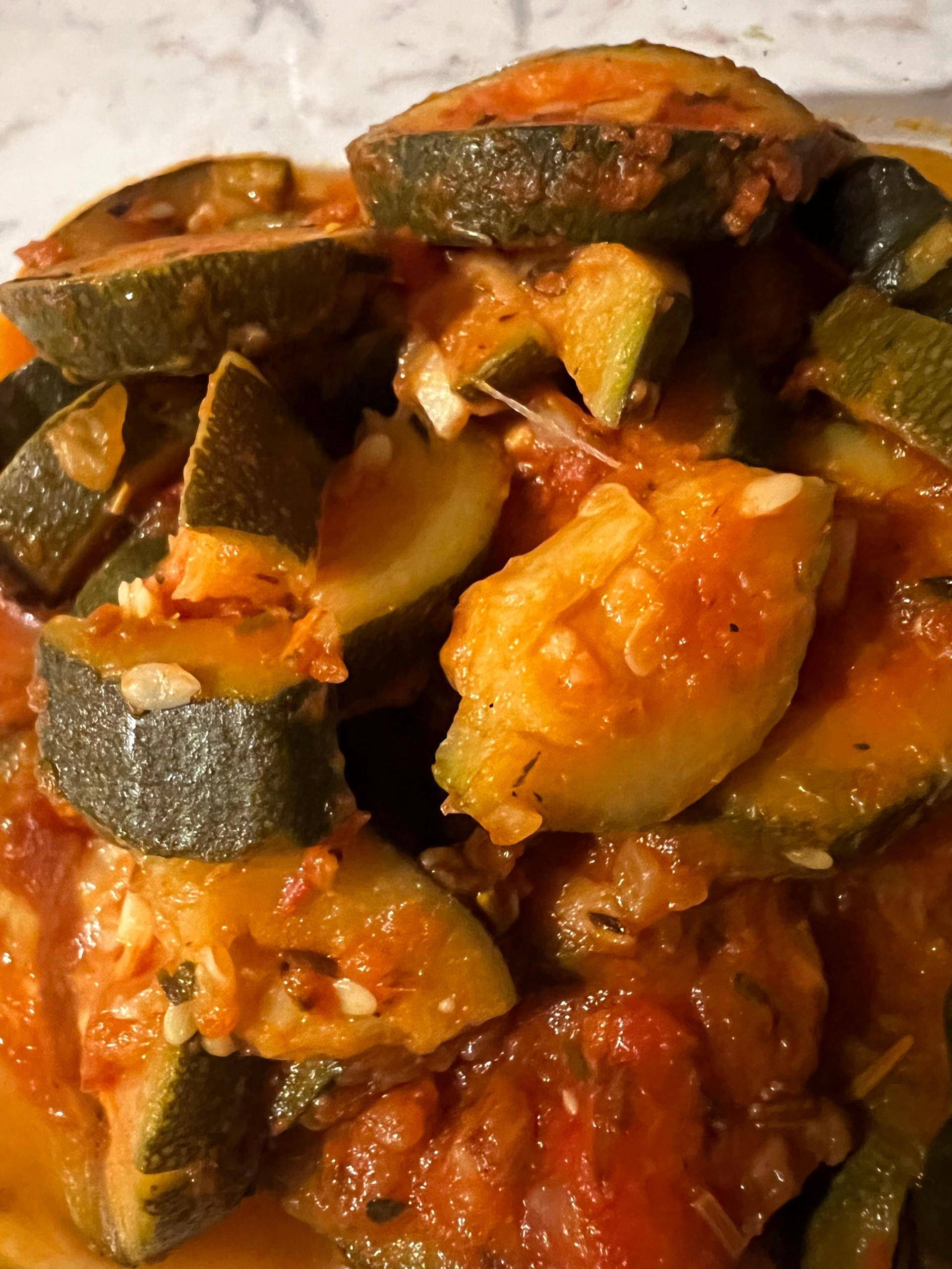 Courgettes à la tomate - Recepten Companion Connect XL | Moulinex