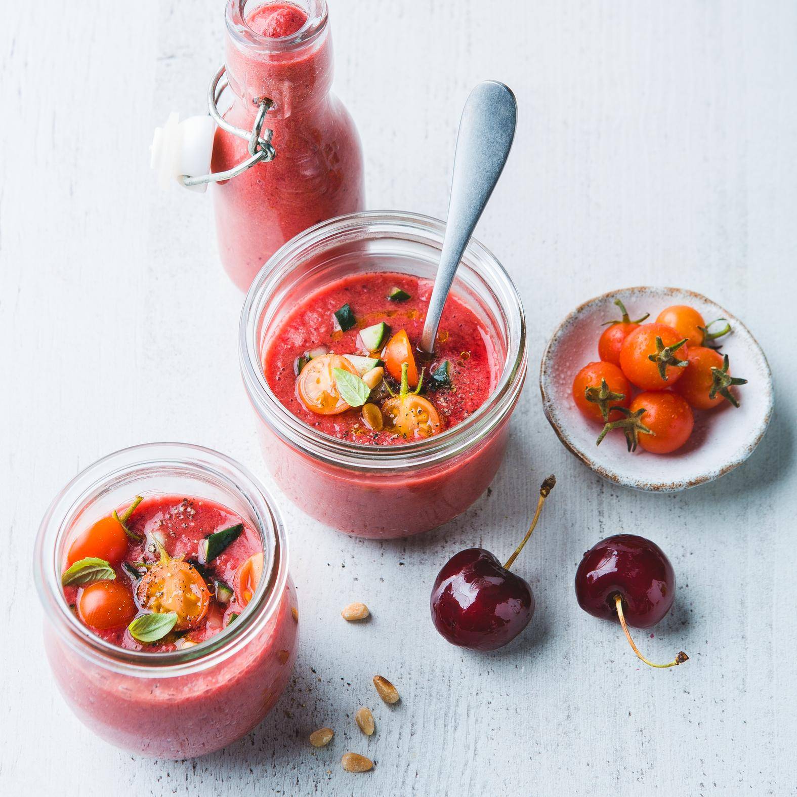 Gaspacho tomates et cerises - Recepten Blend up | Moulinex