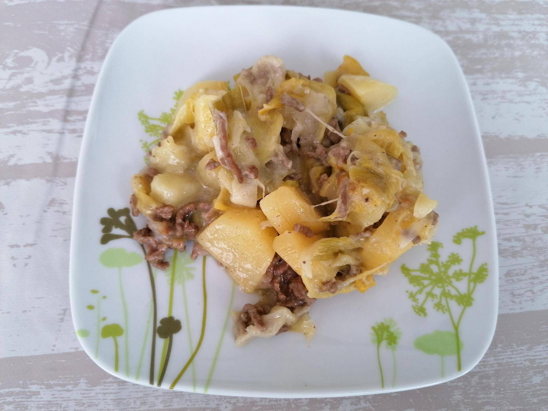 Fondue de poireaux, pdt et viande hachée - Recette Cookeo | Moulinex