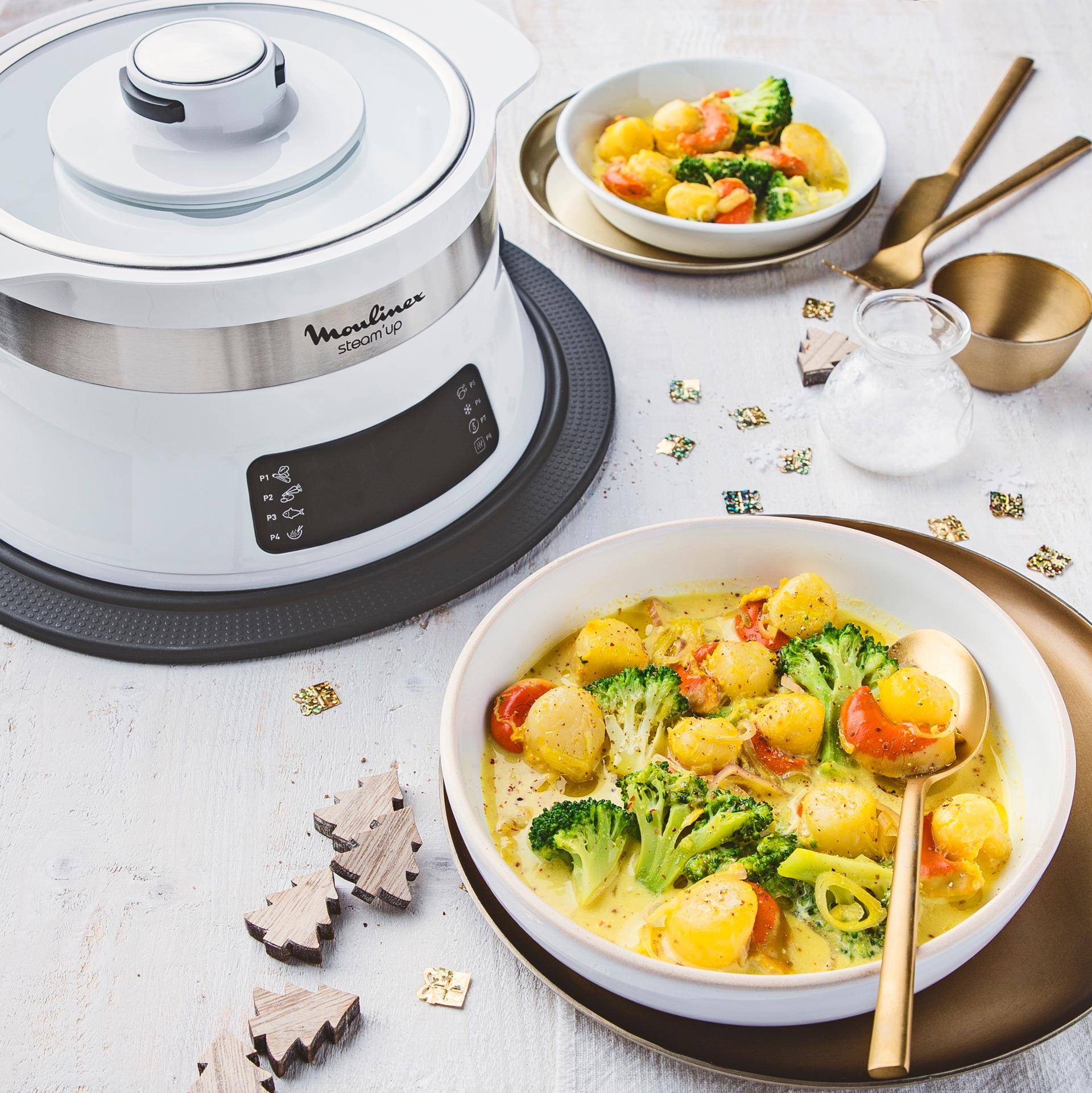 Nage de Saint Jacques - Recepten Cuiseur vapeur | Moulinex