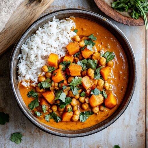 Curry de pois chiches et patates douces - Recette Cookeo | Moulinex